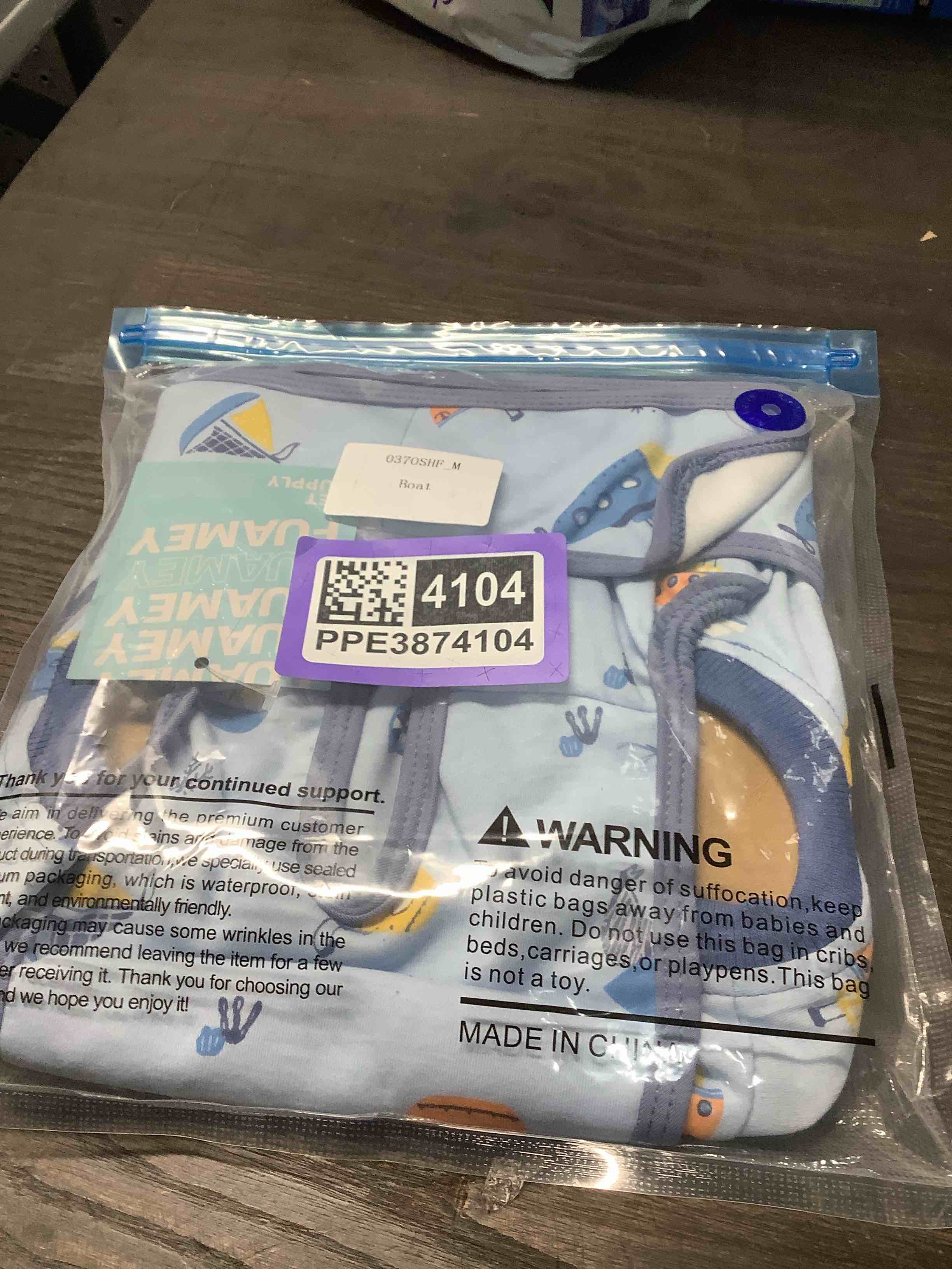 Condition photo showing Good Condition for FUAMEY Recovery Suit for Dogs After Surgery,Soft Breathable Dog Bodysuit E-Collar & Cone Alternative Surgical Suit,Male Female Dog Neuter Spay Suits Anti Licking Wounds Onesie Blue Boat M M(Back:13.4-16.1in,WT:14-25lbs) Blue Boat