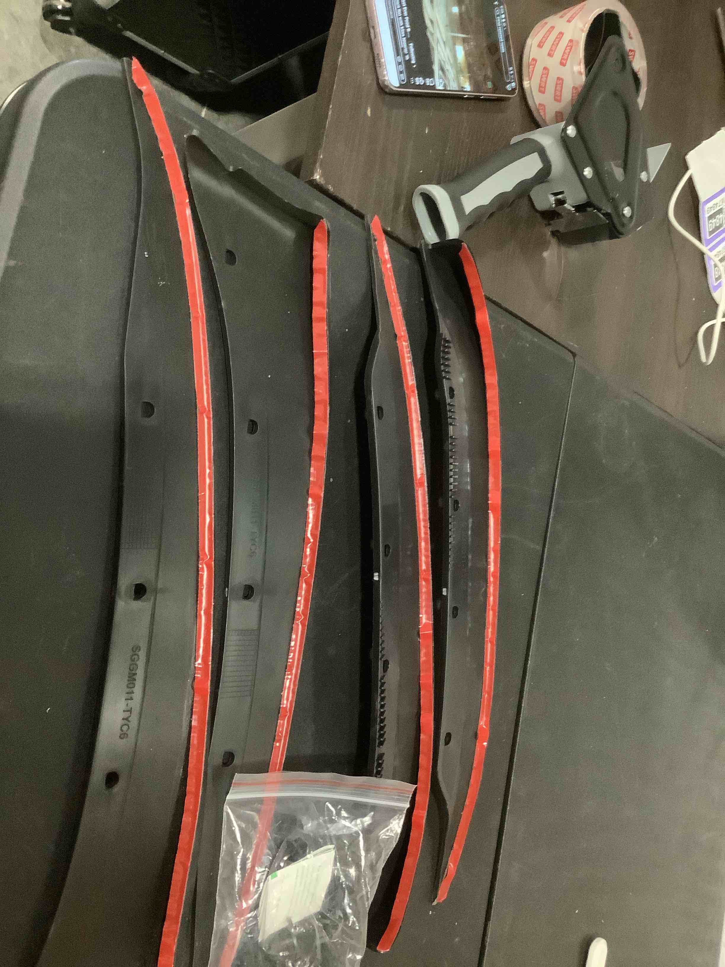 Condition photo showing Good Condition for a-premium set of 4pcs mud flaps splash guards mudguards mudflaps with hardware compatible with chevrolet corvette (c6), 2005-2013, convertible, front and rear (driver & passenger sides)