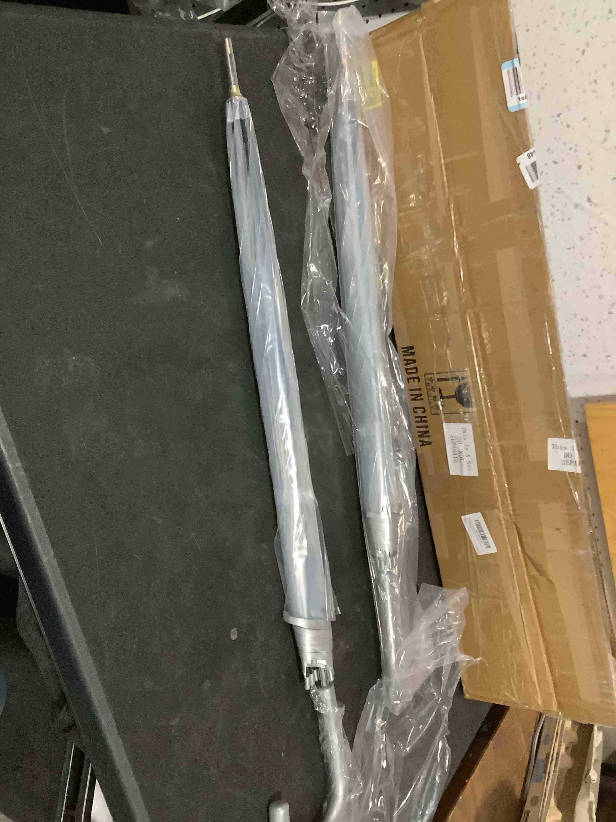 Condition photo showing Good Condition for 12 pcs wedding favors for guest umbrella gifts bulk 52 inch large dome rain windproof stick umbrellas with thank you tags and rope guest souvenirs for wedding party bridal favors silver