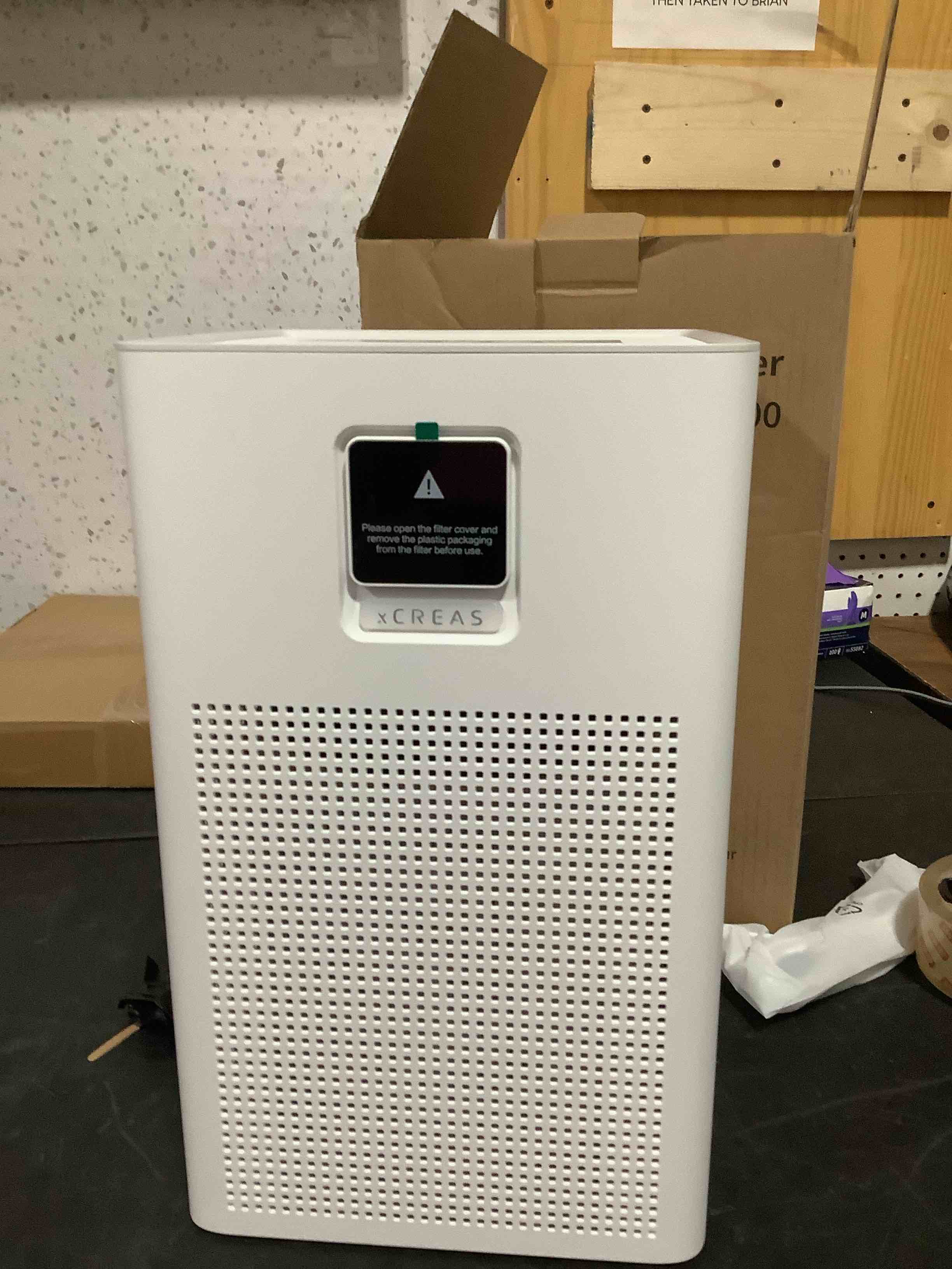 Condition photo showing Good Condition for matter certified air purifier with h13 filter, compatible with alexa google home apple homekit, large room coverage 1937 ft²/hr, washable pre-filter, eco mode, pm2.5 monitor, sleep mode