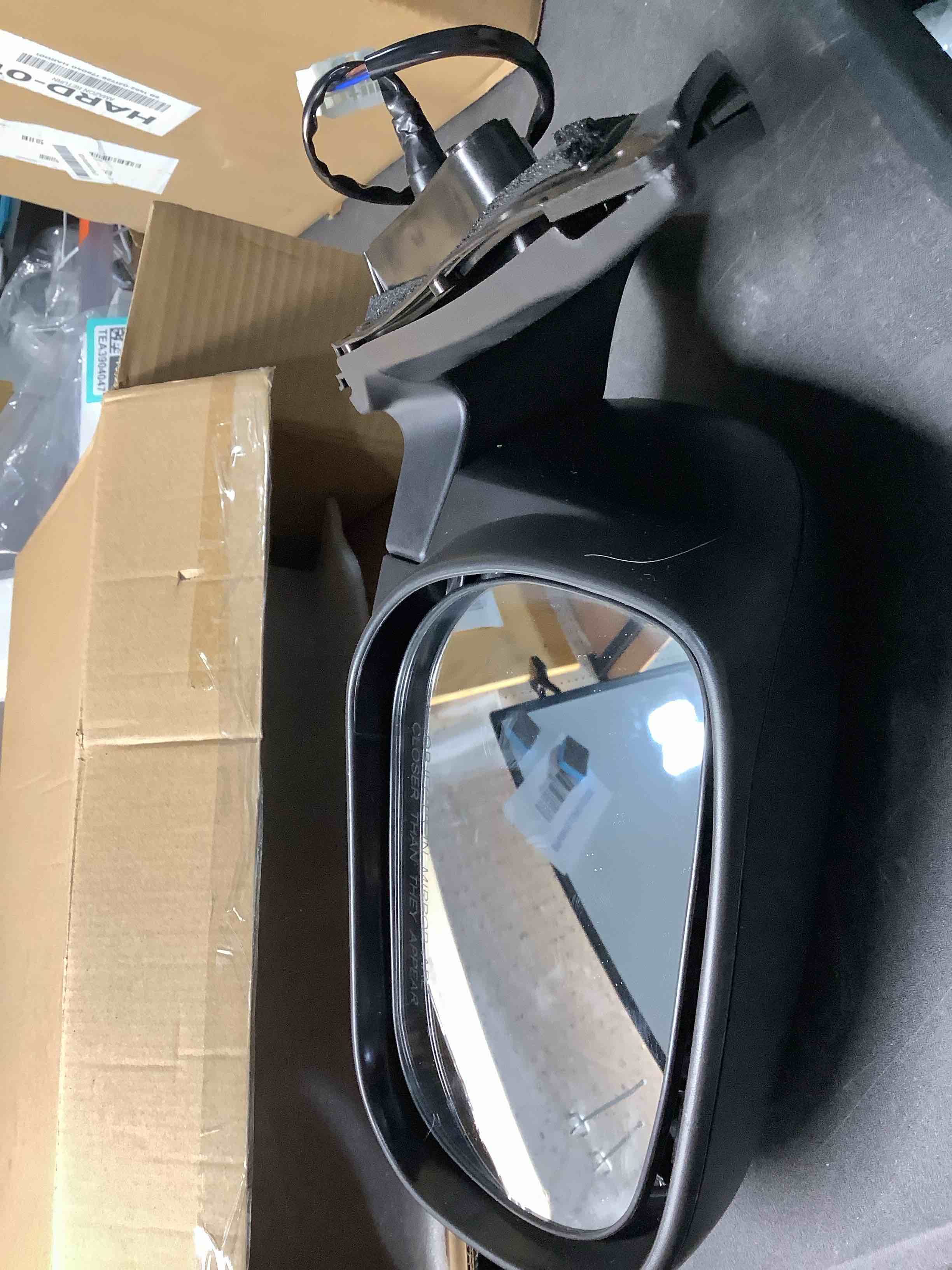 Condition photo showing Good Condition for lqito right passenger side mirror compatible with 2009 2010 2011 2012 toyota rav4 with power glass manual folding matte black replace#8791042b40(3pins)(japan bulit) r-3pins
