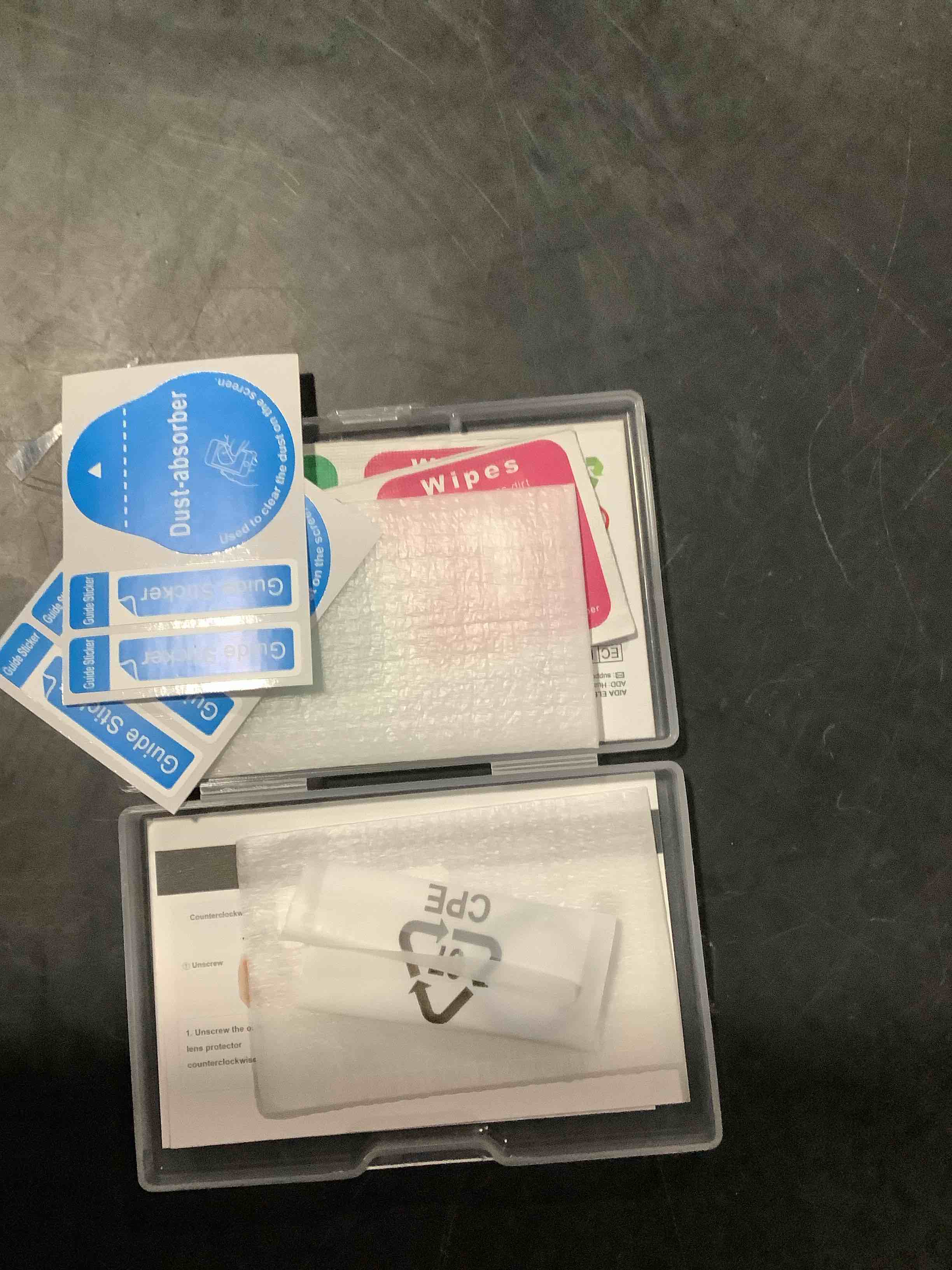 Condition photo showing Good Condition for screen protector for insta360 go3s/insta 360 go 3s [2pcs]+[1pcs] lens guard protector for insta 360 go3s?not for go3?,tempered glass,9h hardness,anti-scrach,anti-bubble,easy installation go 3s(2films+1lens guard)