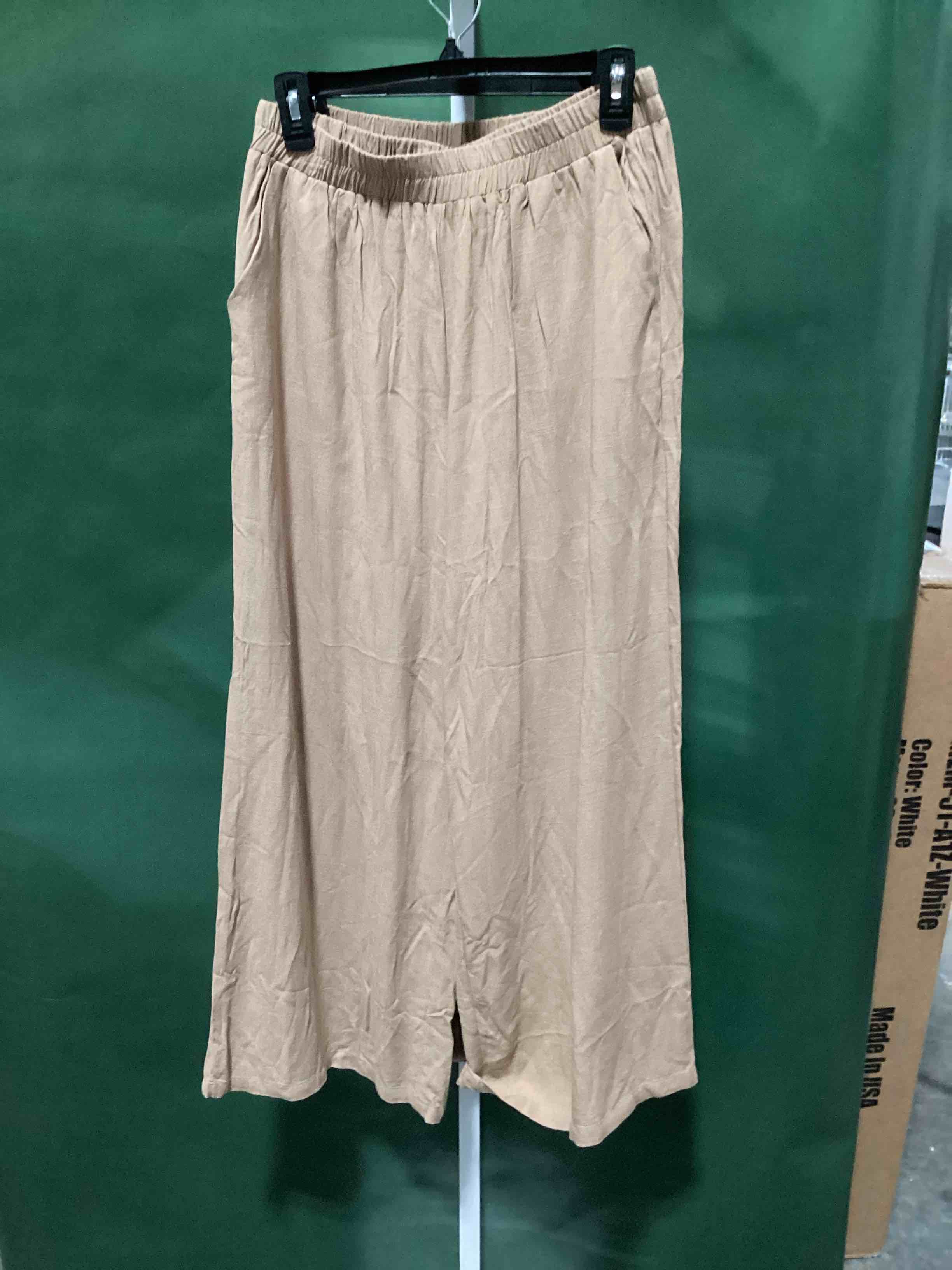 Condition photo showing Good Condition for copyleaf linen pants women wide leg elastic waist flowy palazzo casual pants with pockets beach travel trousers