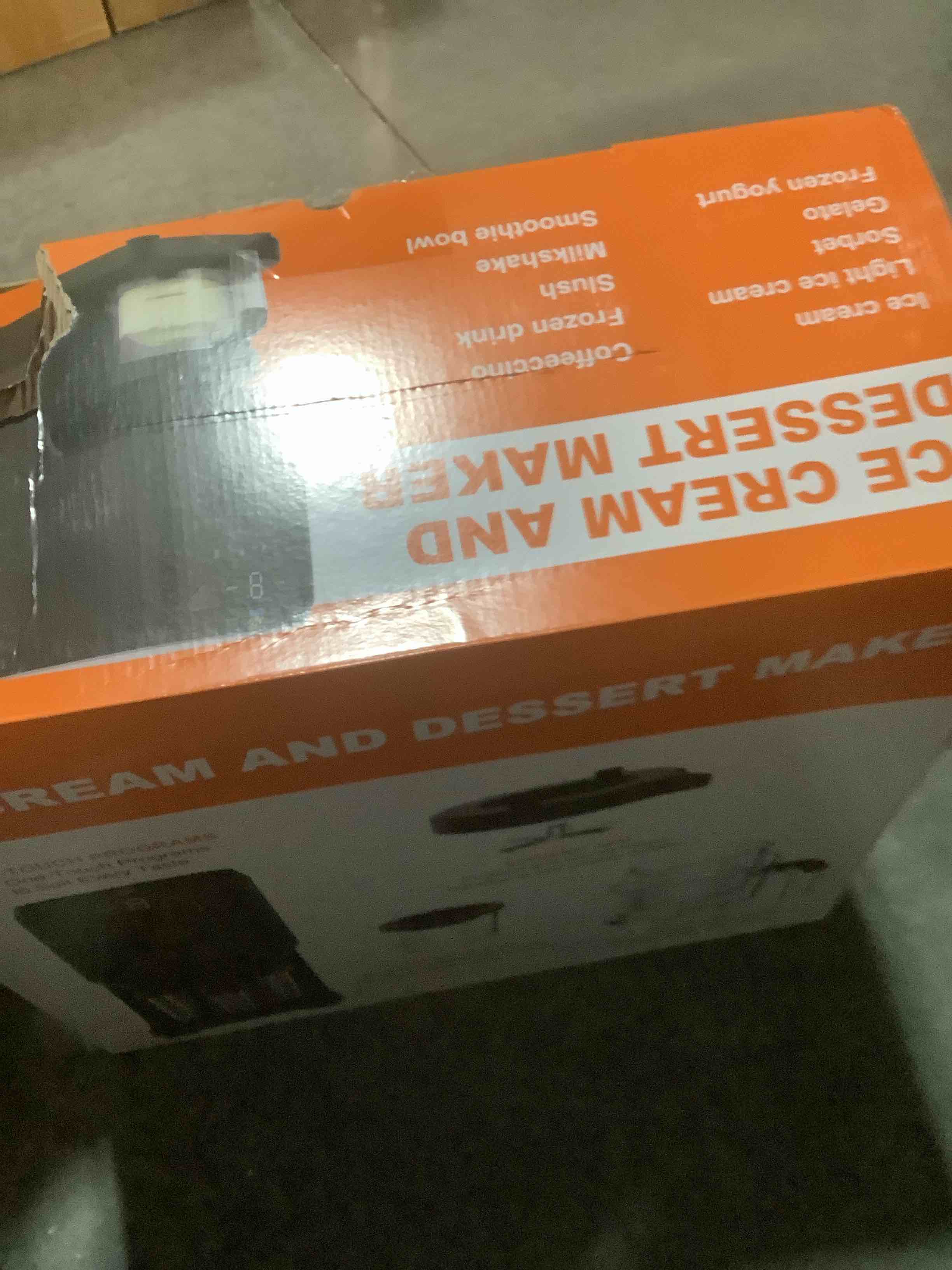 Condition photo showing Good Condition for SIMILAR PRODUCT 10 In 1 12-in-1 Ice Cream Maker Machine – Automatic Frozen Dessert Machine with Self-Cleaning, 2 Pint Containers, Mix-in Function, Gelato, Sorbet, Yogurt Maker, Digital Display