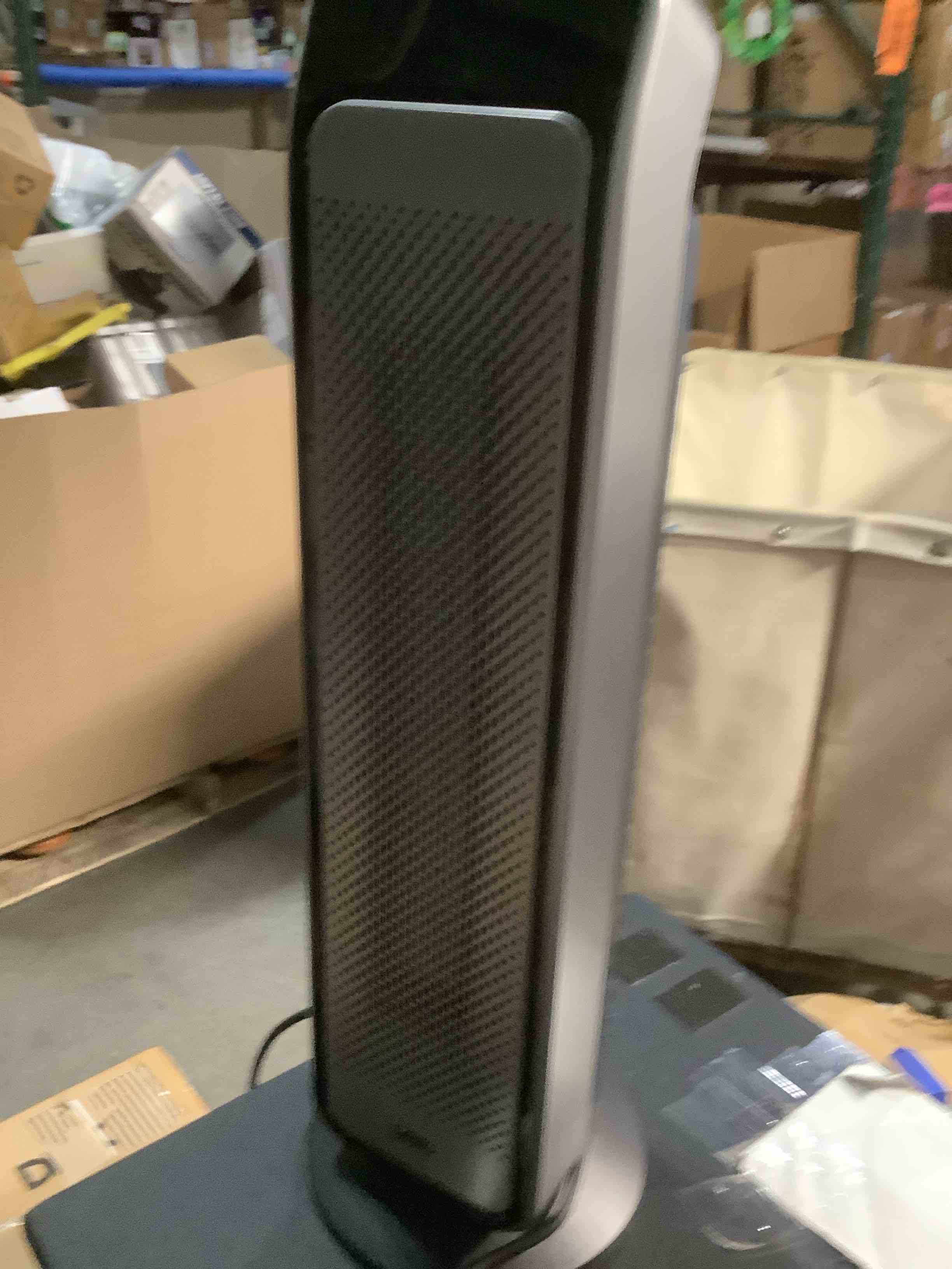 Condition photo showing Good Condition for DREO Space Heater Indoor, 25" 11.5ft/s Fast Portable Room Heater with Remote and Thermostat, 3 Modes, Overheating & Tip-Over Protection, Electric Heaters for Indoor Use Large Room, Bedroom, Silver Silver Large