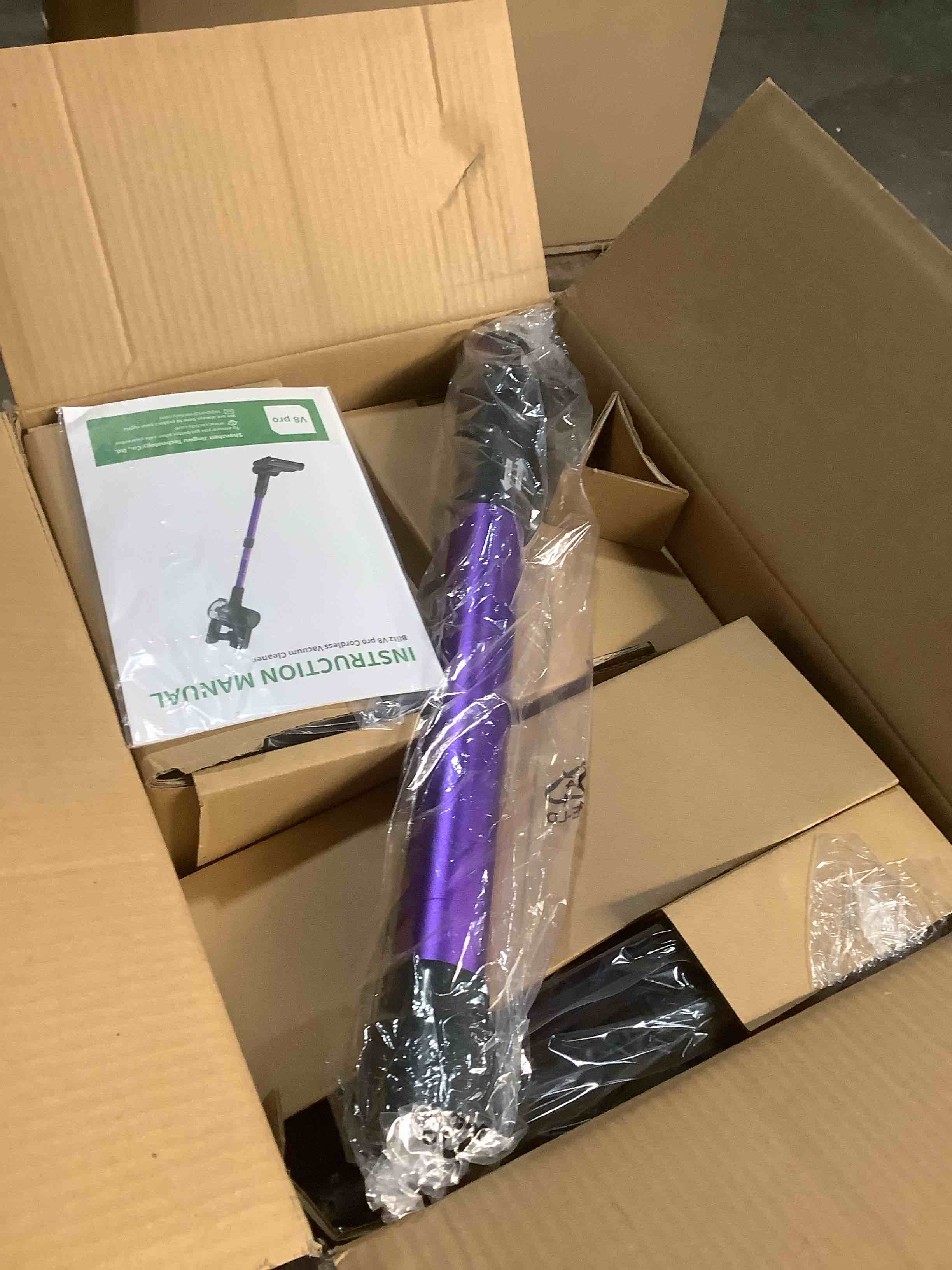 Condition photo showing Good Condition for Cordless Vacuum Cleaner 55Kpa/650W/70Mins,1.8L Self Standing Stick Vacuum,Upgraded Vacuum Cordless with Hurricane Mode,Touch Screen,Anti-Tangle Wireless Vacuum,Vacuum Cleaners for Home/Pet Hair/Carpet
