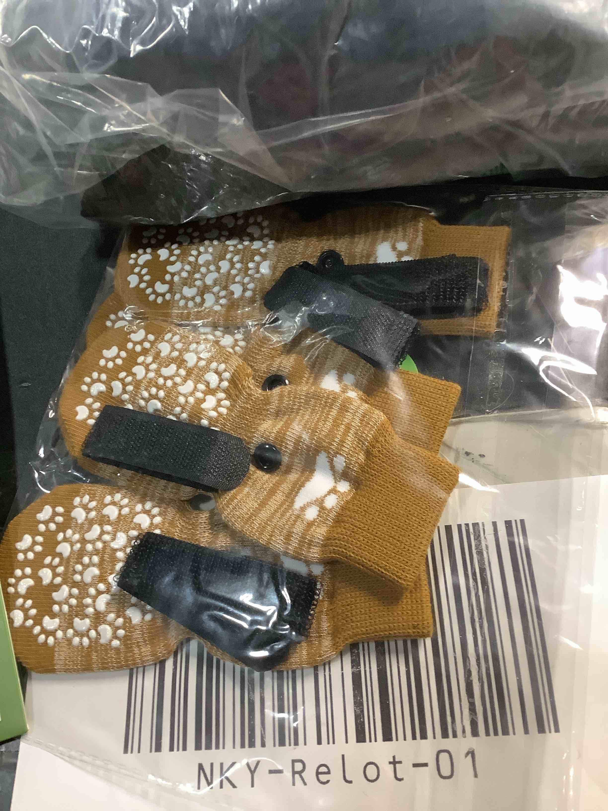 Condition photo showing Good Condition for expawlorer anti slip dog socks to prevent licking paws, dog shoes for hot pavement, dog booties for small medium large senior dogs, traction control boots & paw protectors for hardwood floors