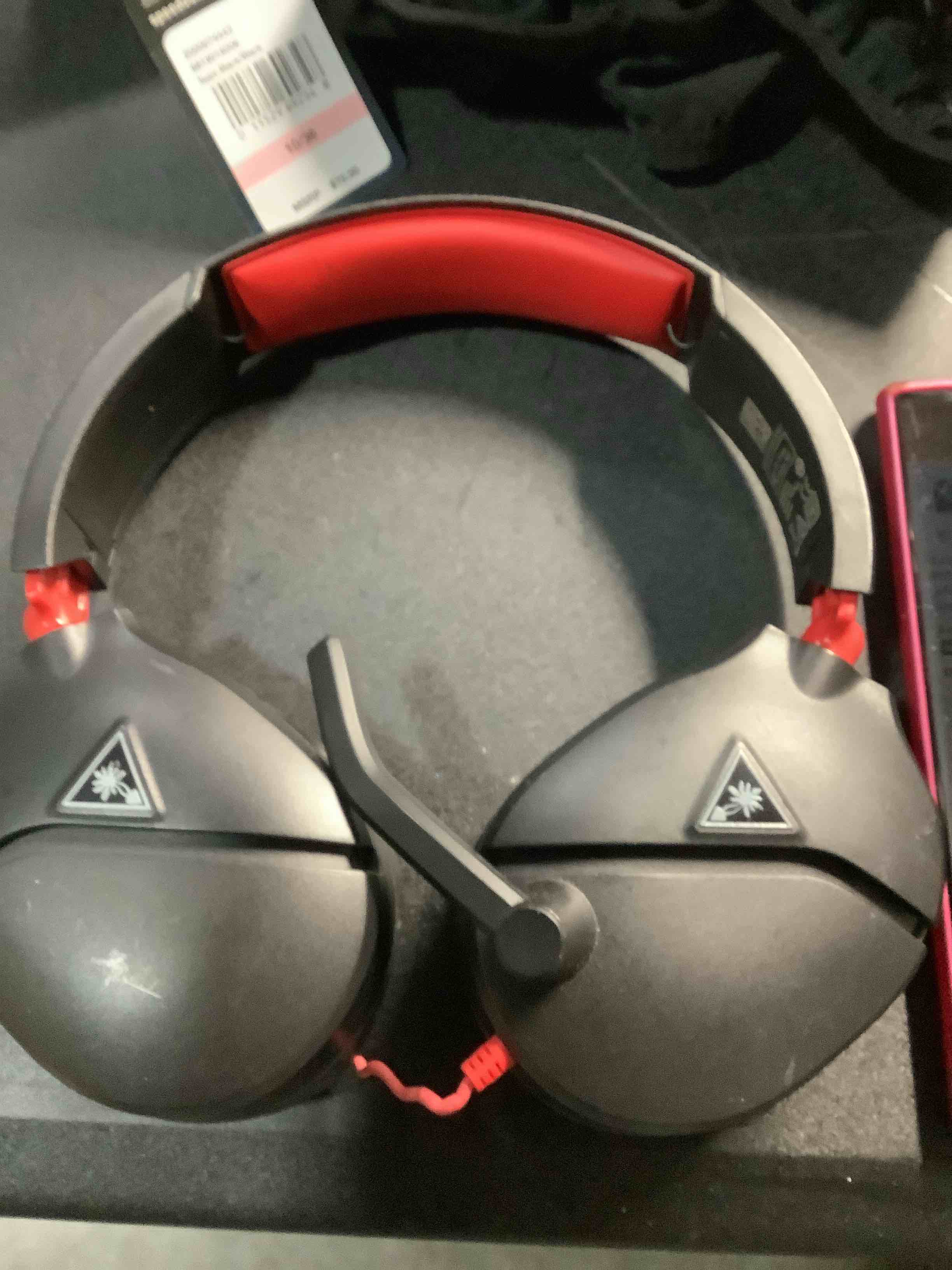 Condition photo showing As Is for turtle beach recon 70 multiplatform gaming headset for xbox series x|s, xbox one, ps5, ps4, pc & mobile w/ 3.5mm wired connection - flip-to-mute mic, 40mm speakers, lightweight design, black black/red
