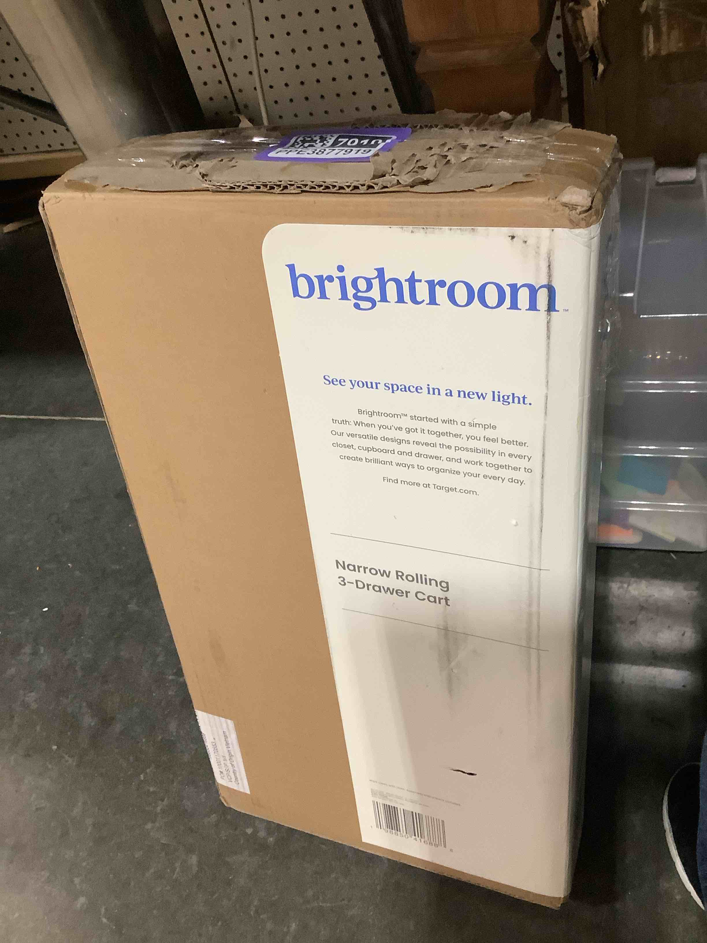 Condition photo showing Good Condition for 3 drawer narrow cart on wheels - brightroom™