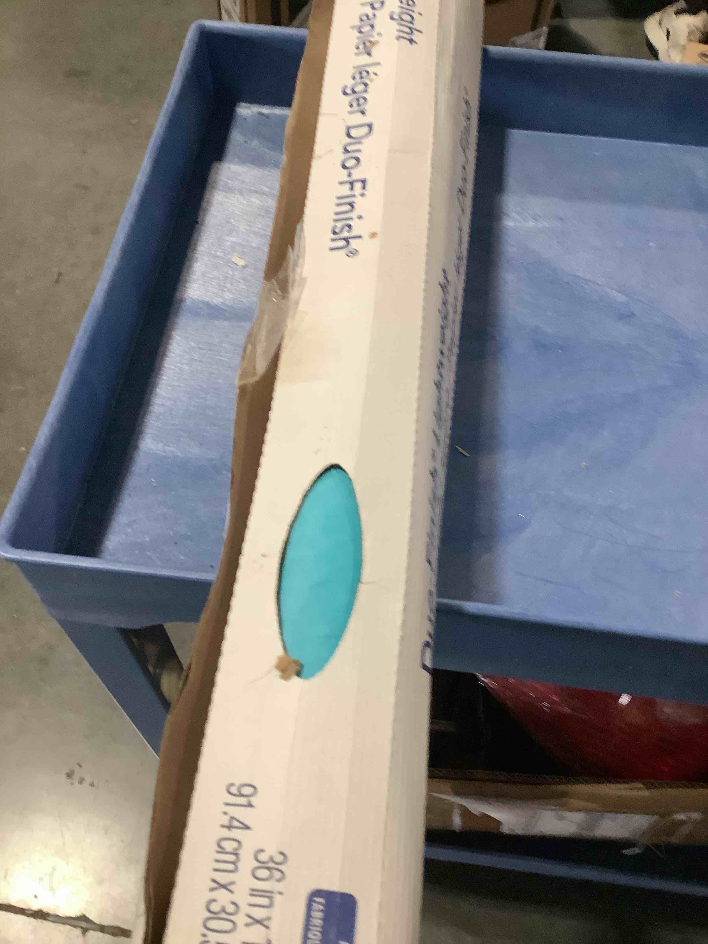 Condition photo showing Good Condition for rainbow duo-finish kraft paper roll, 40 lb, 36 inches x 100 feet, aqua