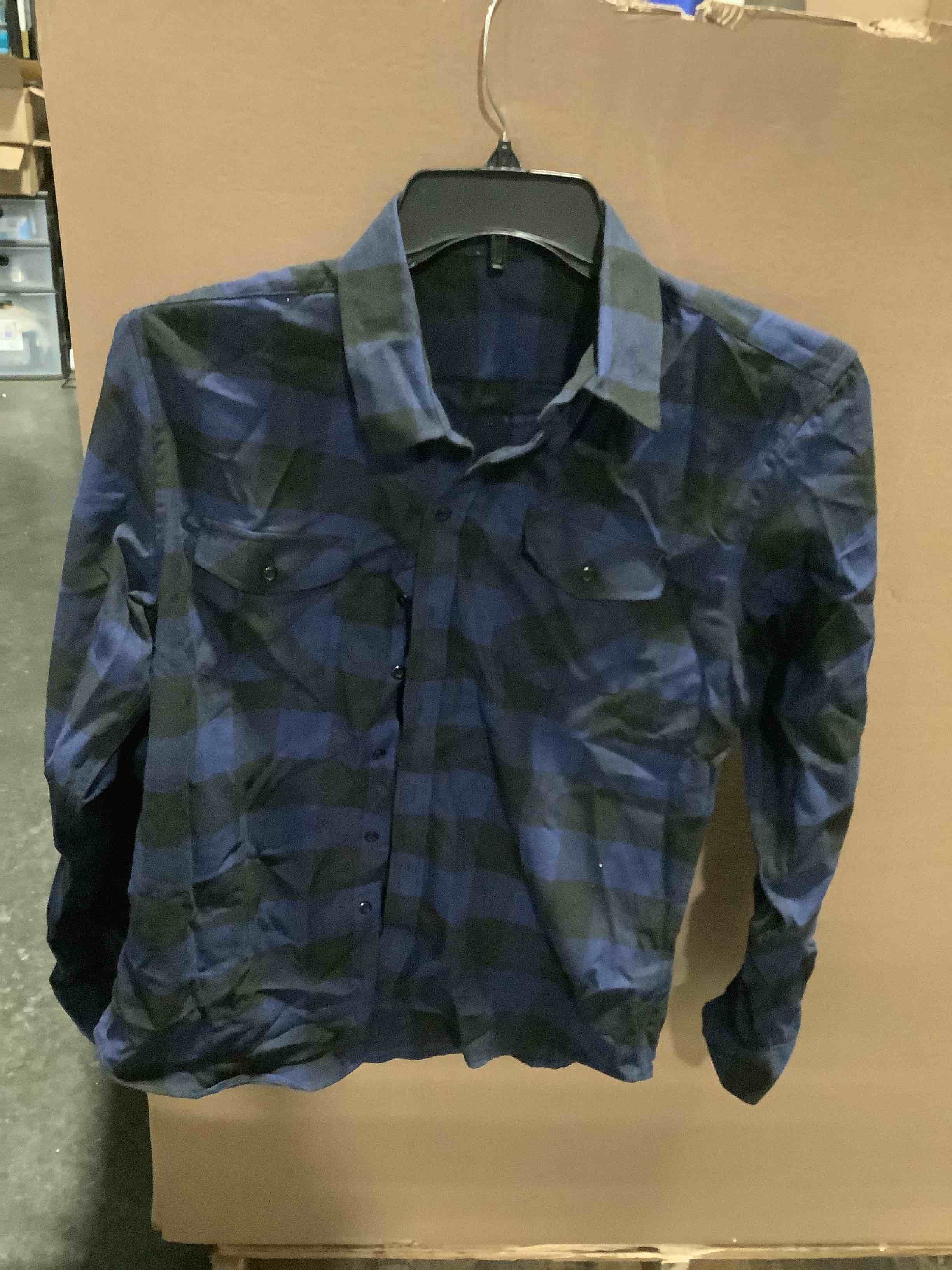 Condition photo showing Good Condition for similar product jupitersecret mens flannel plaid shirts long sleeve button down casual shirt regular fit with 2 pockets
