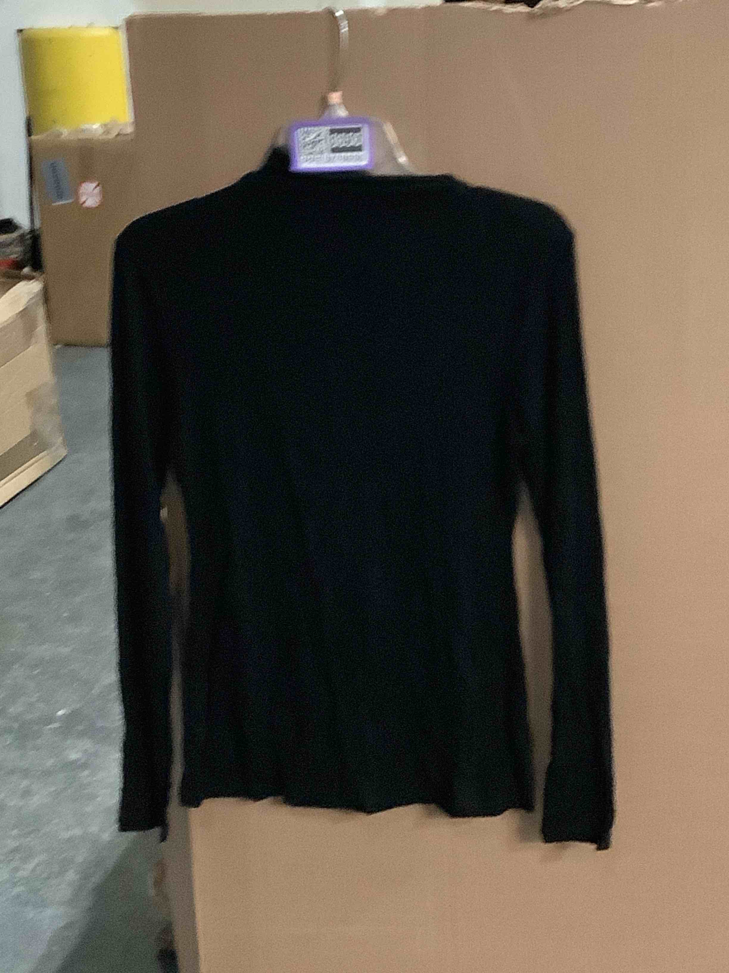 Condition photo showing Good Condition for women's long sleeve mock turtleneck tops casual slim fitted lightweight under layer pullover shirts