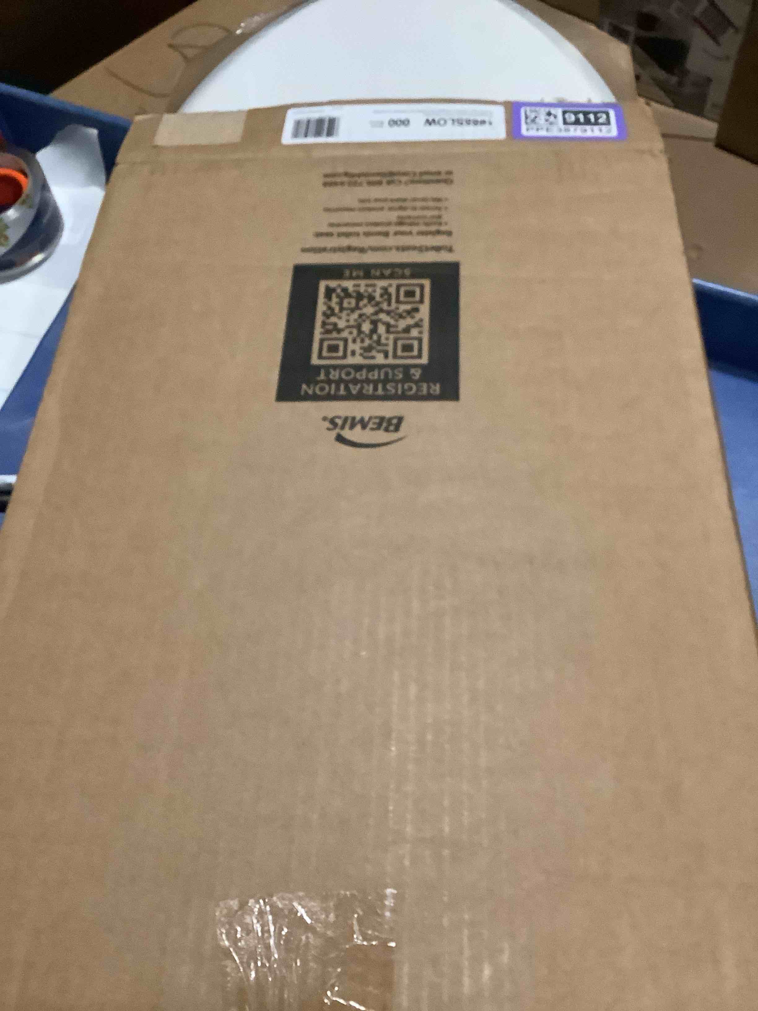 Condition photo showing New/Like New for mayfair nextstep2 toilet seat with built-in potty training seat, slow-close, removable that will never loosen, elongated, white elongated 1