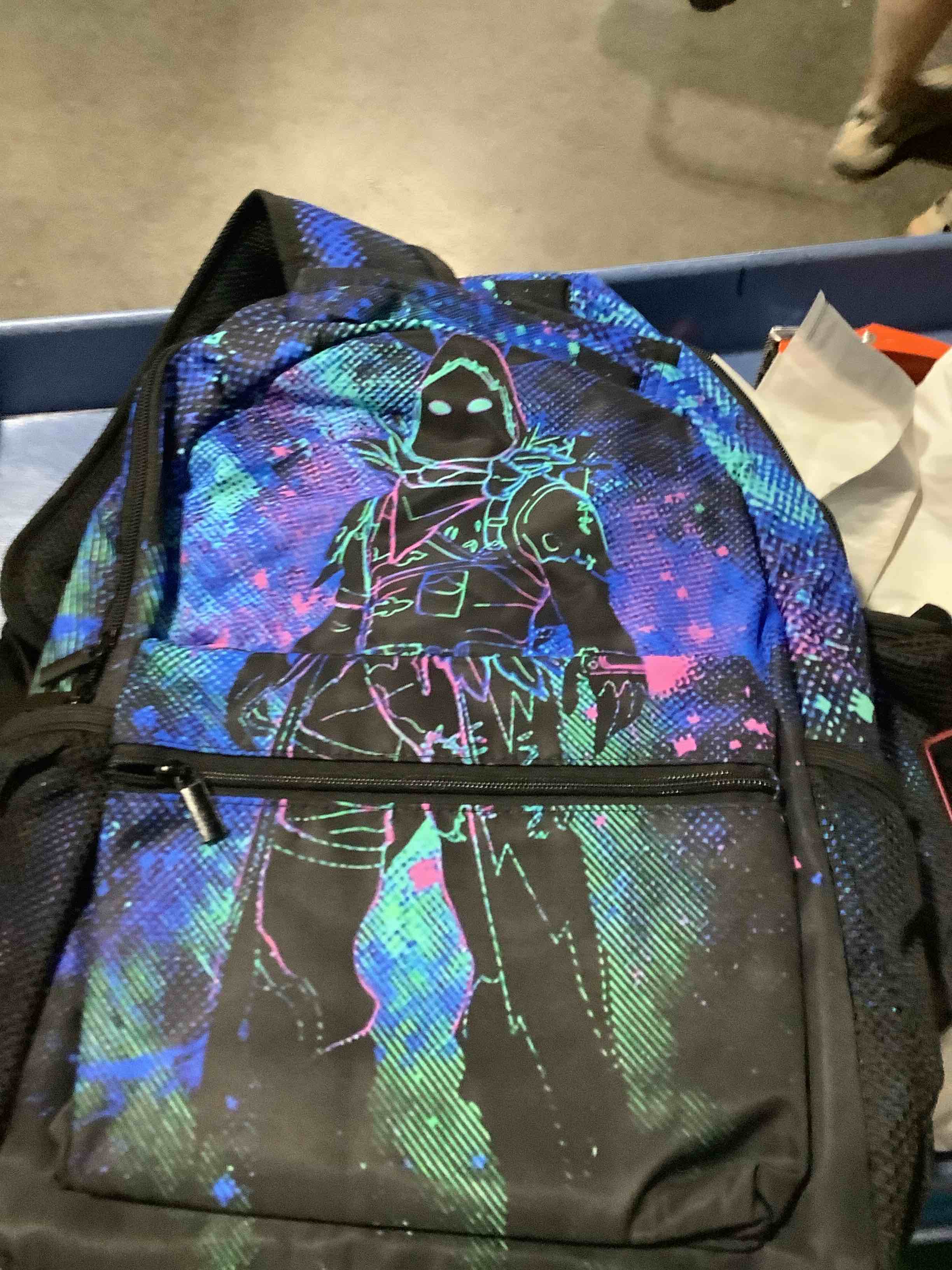 Condition photo showing New/Like New for fortnite raven skin backpack