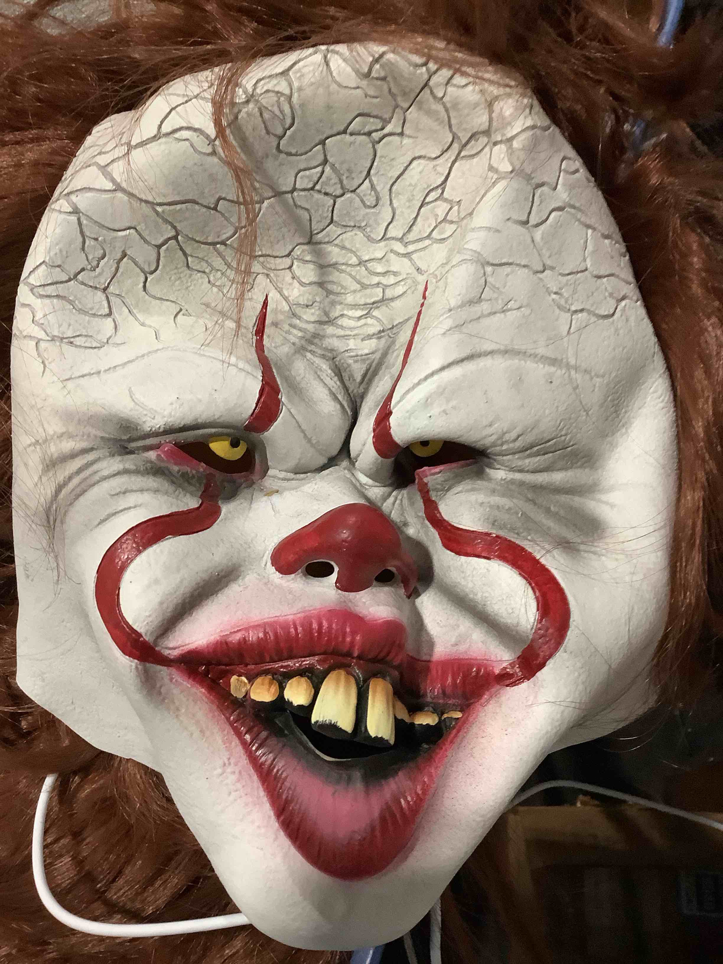Condition photo showing Good Condition for similar products, please see bidfta pictures it movie: pennywise latex overhead mask for adults by rubies, men's no size