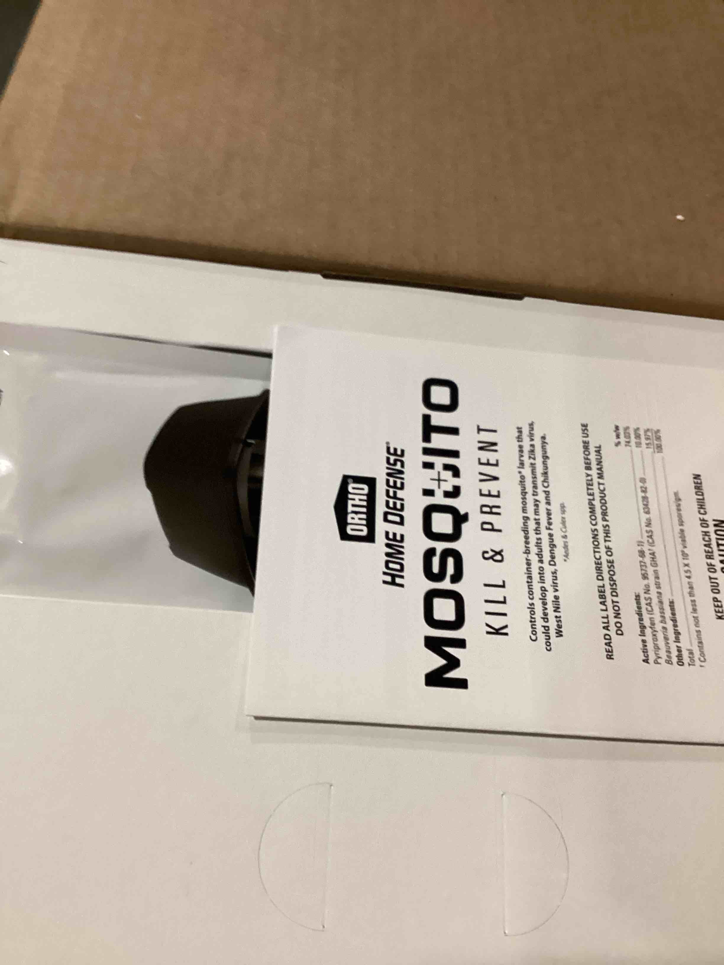 Condition photo showing Good Condition for ortho home defense mosquito kill and prevent - controls mosquitoes and larvae, silent, easy-to-use, mosquito killer protects up to 4,300 sq. ft., 1 station & 2 bands for 2 months protection mosquito station + bands