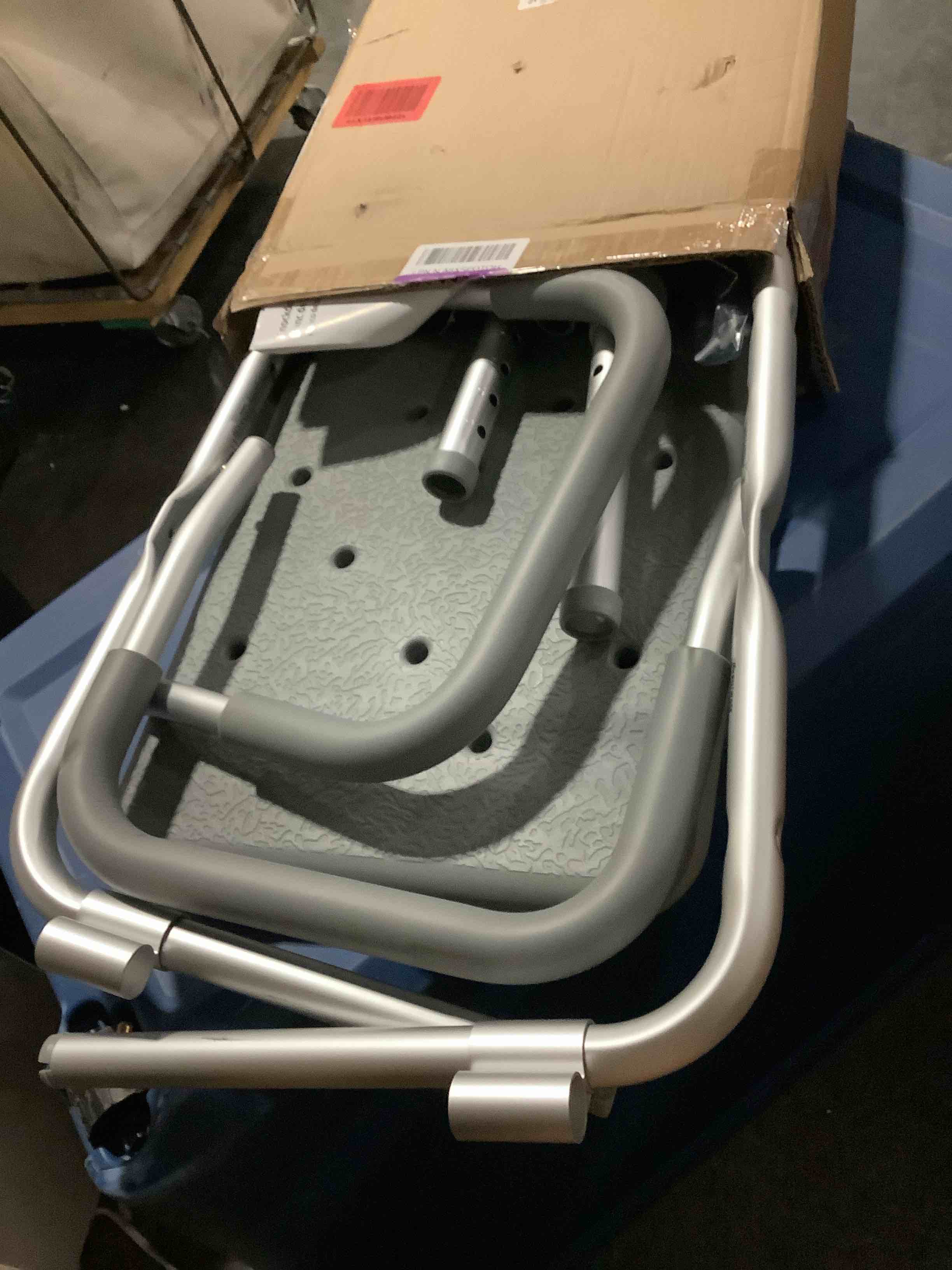 Condition photo showing New/Like New for medline backless shower chair with arms - 350 lb. capacity, bench, stool, seat for elderly, seniors independent adult and disabled adults