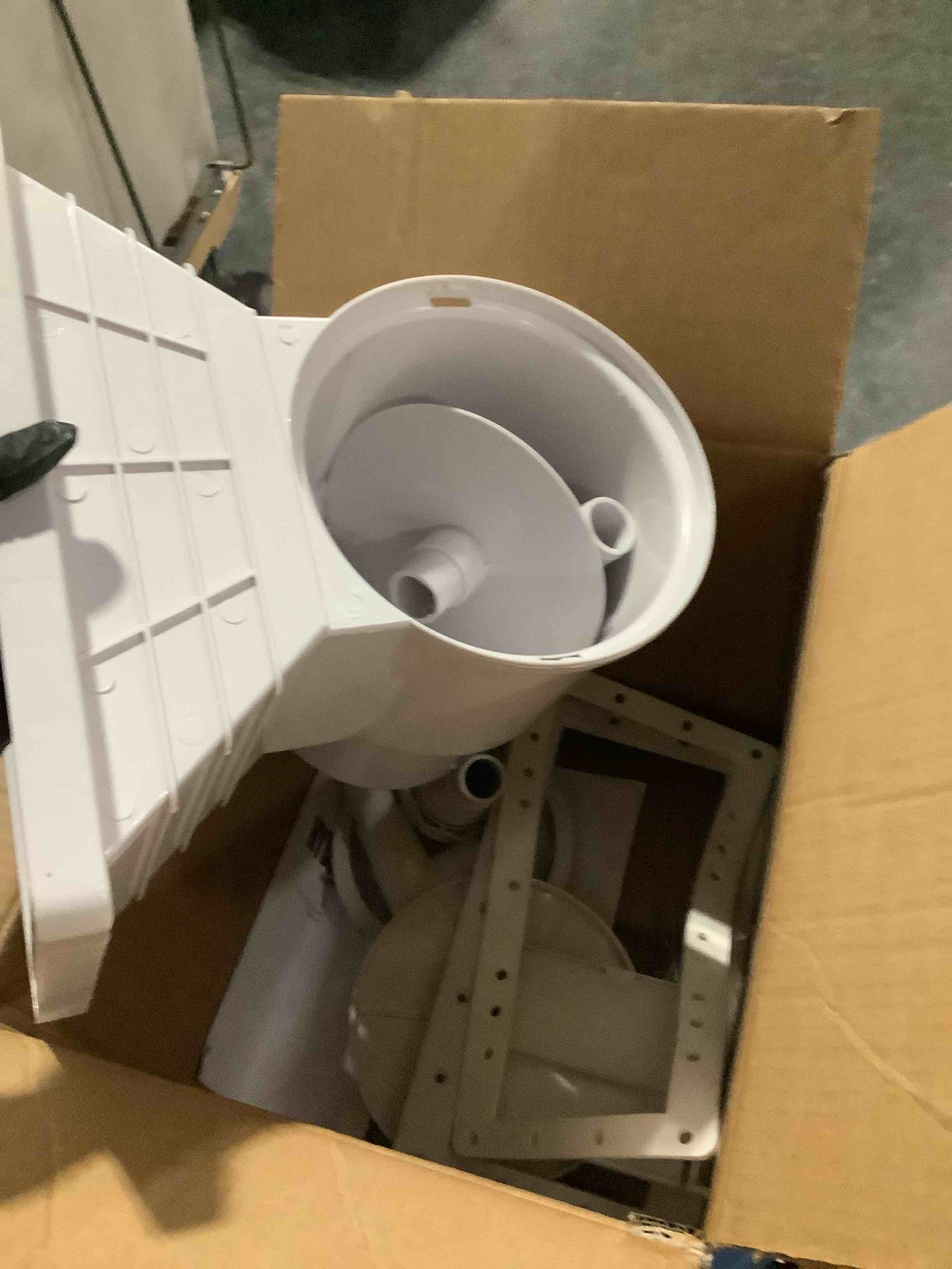 Condition photo showing Good Condition for swimline hydrotools standard wide mouth above ground pool skimmer kit | already assembled | abs construction | pool skimmer | wide mouth | snap-in & removable weir | above ground pool skimmer