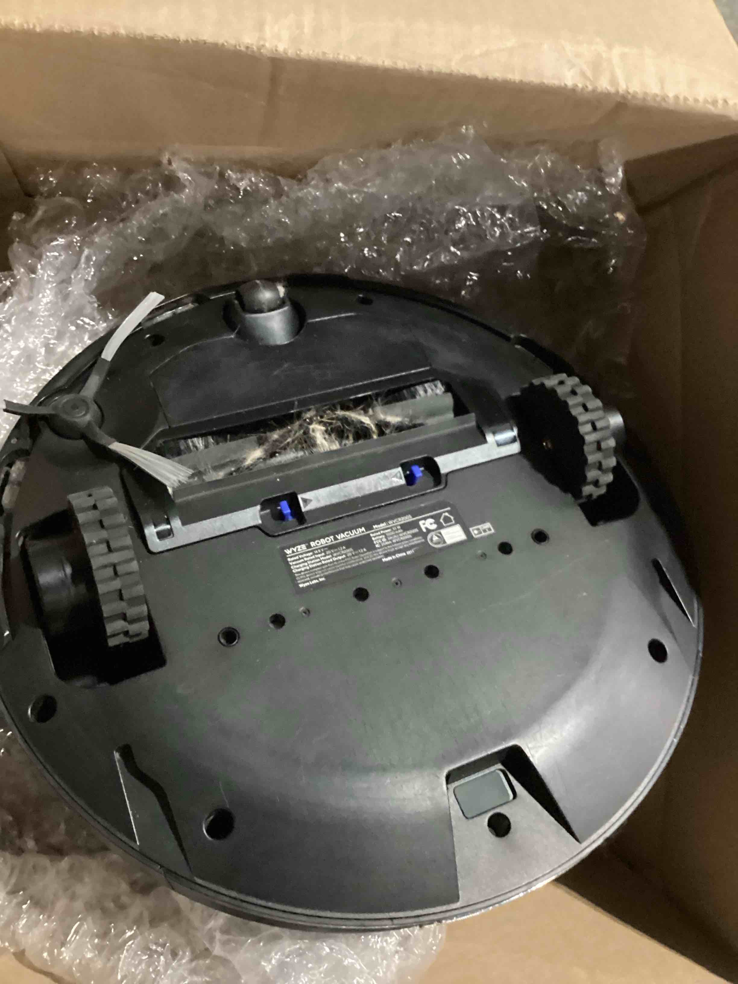 Condition photo showing As Is for wyze robot vacuum wvcr2005