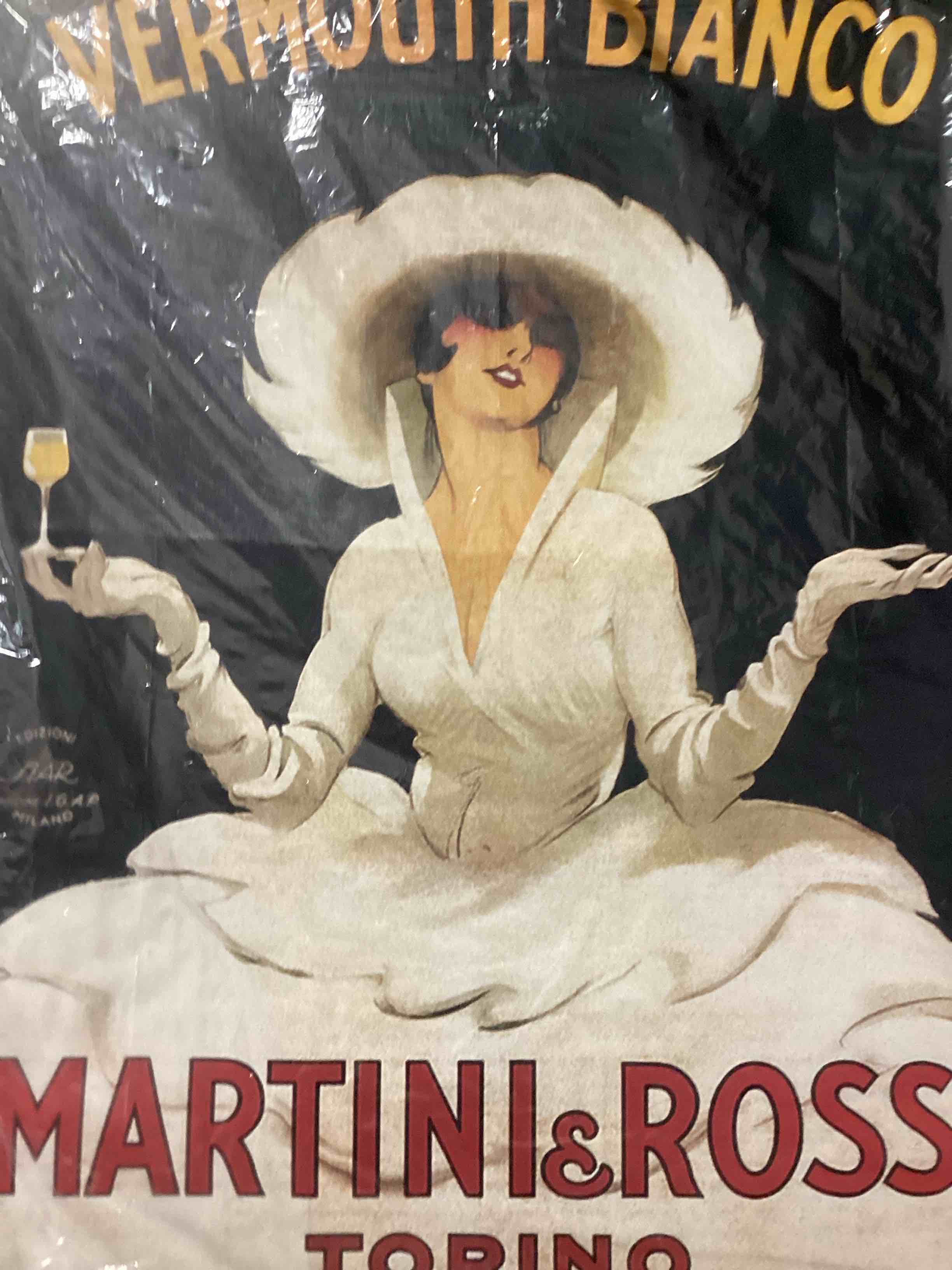 Condition photo showing Good Condition for martini& rossi torino canvas 48x36
