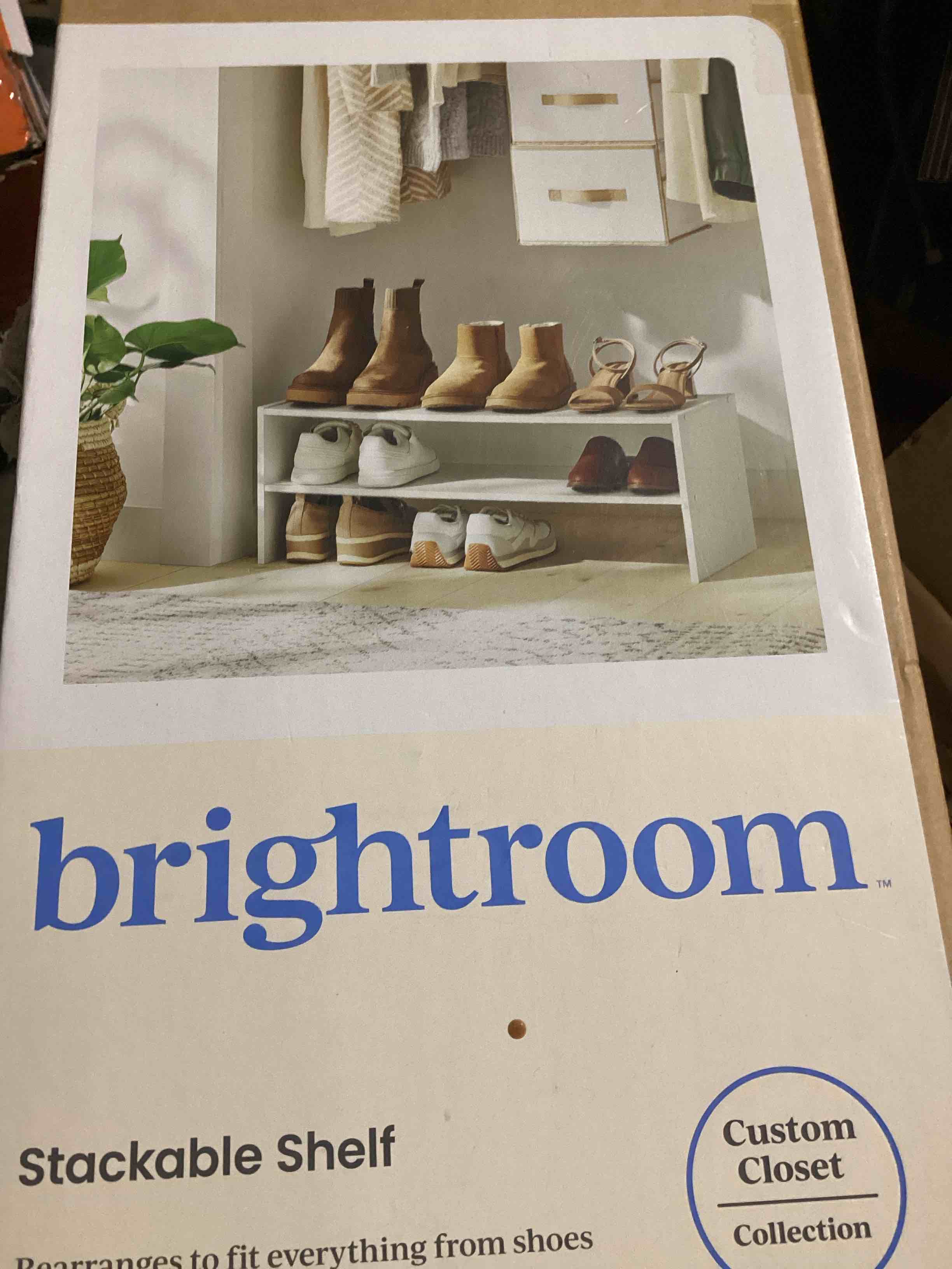 Condition photo showing New/Like New for 31'' stackable shelf white - brightroom™