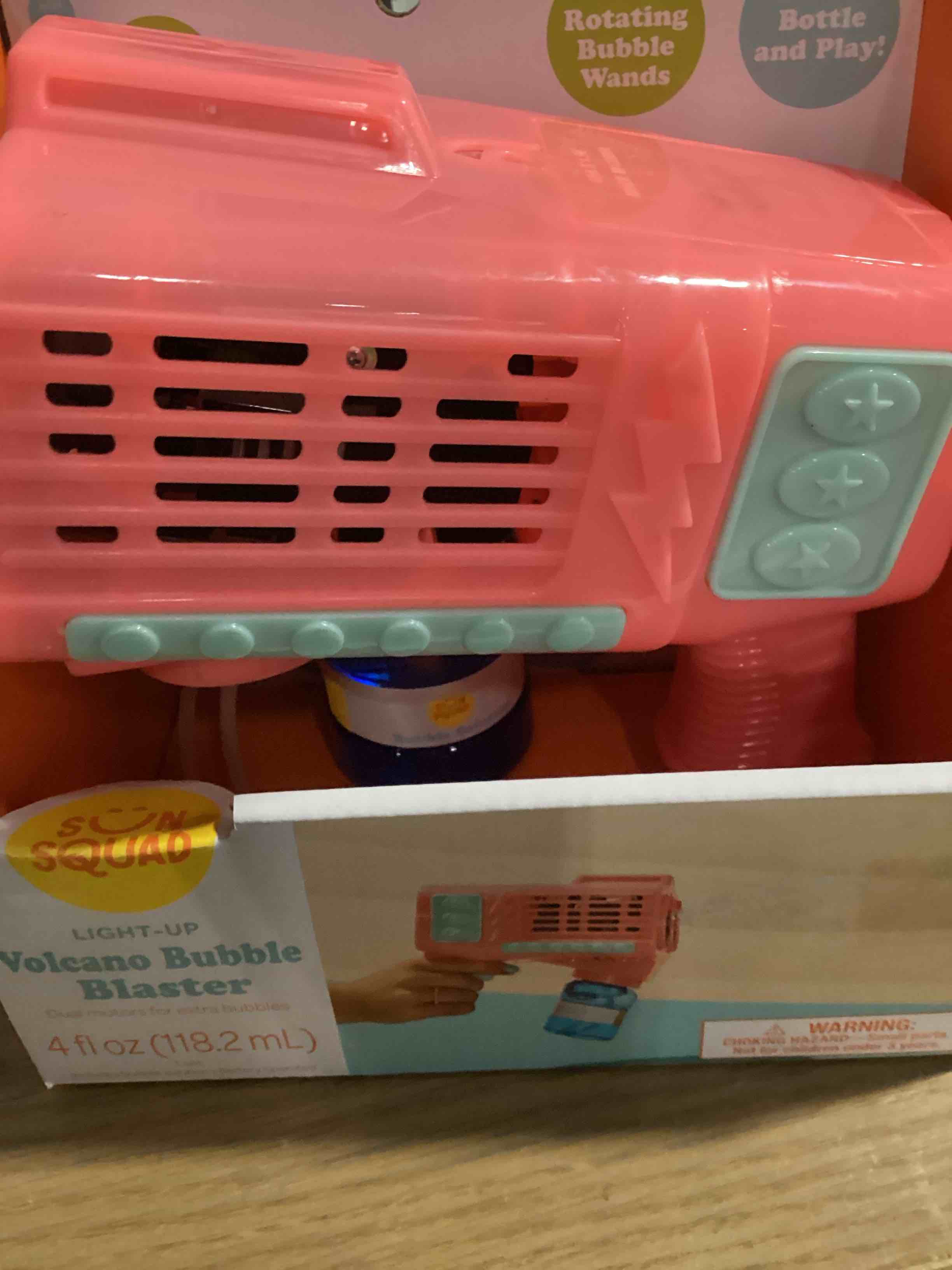 Condition photo showing New/Like New for volcano bubble blaster with dual motors - sun squad™: bubble machine toy for kids