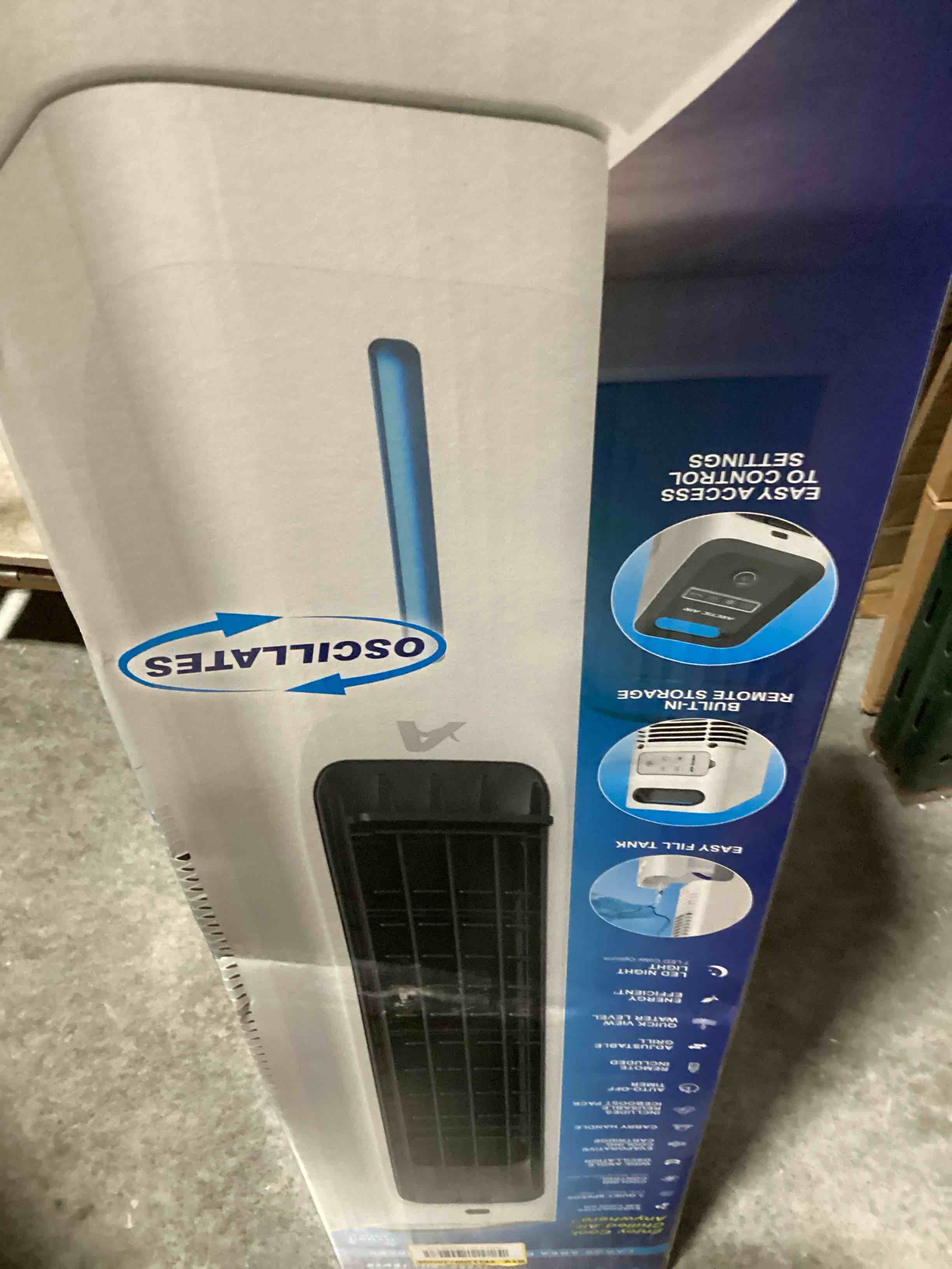 Condition photo showing New/Like New for 100 cfm turbo chill tower evaporative space cooler