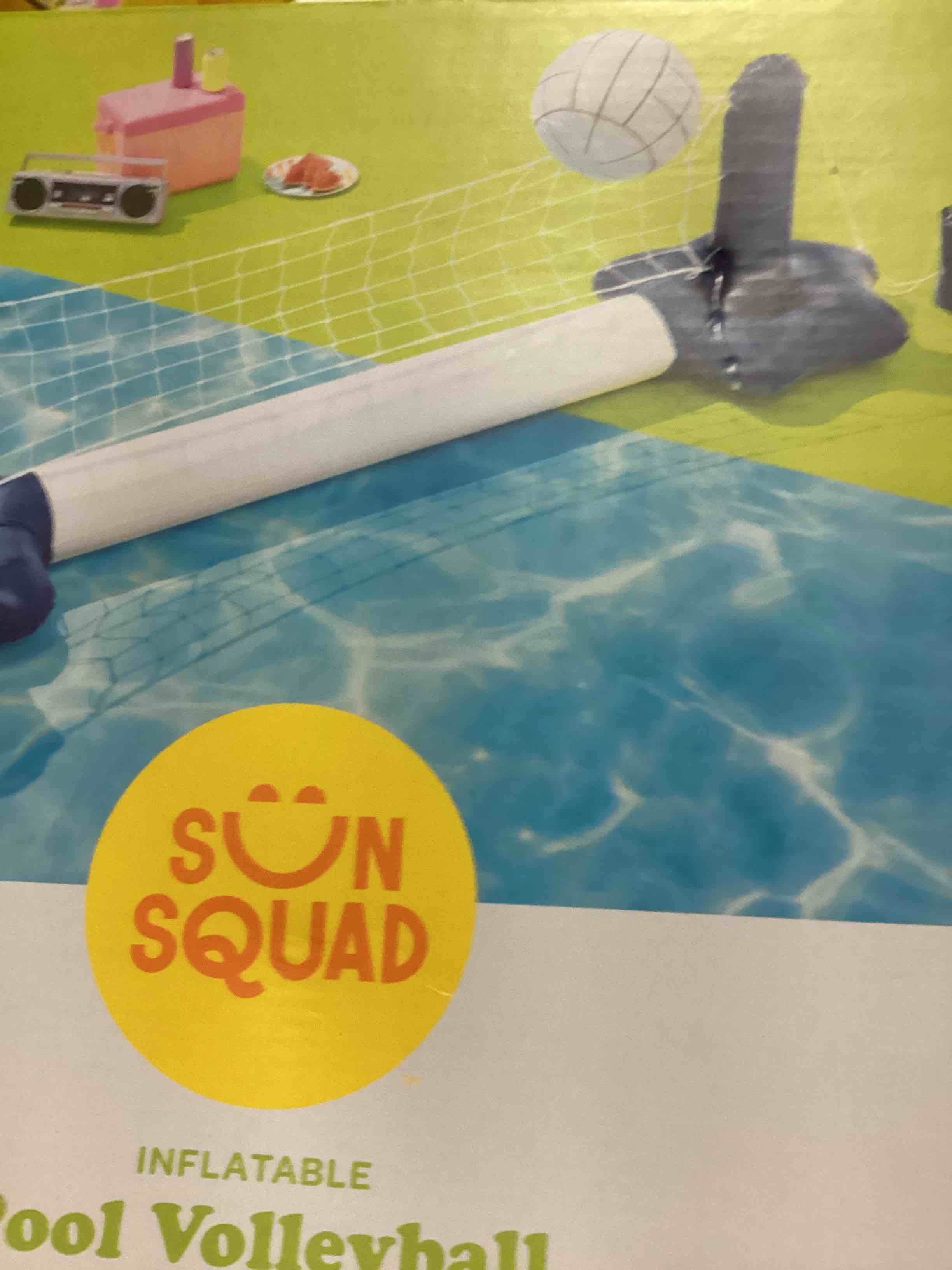 Condition photo showing New/Like New for inflatable pool volleyball
