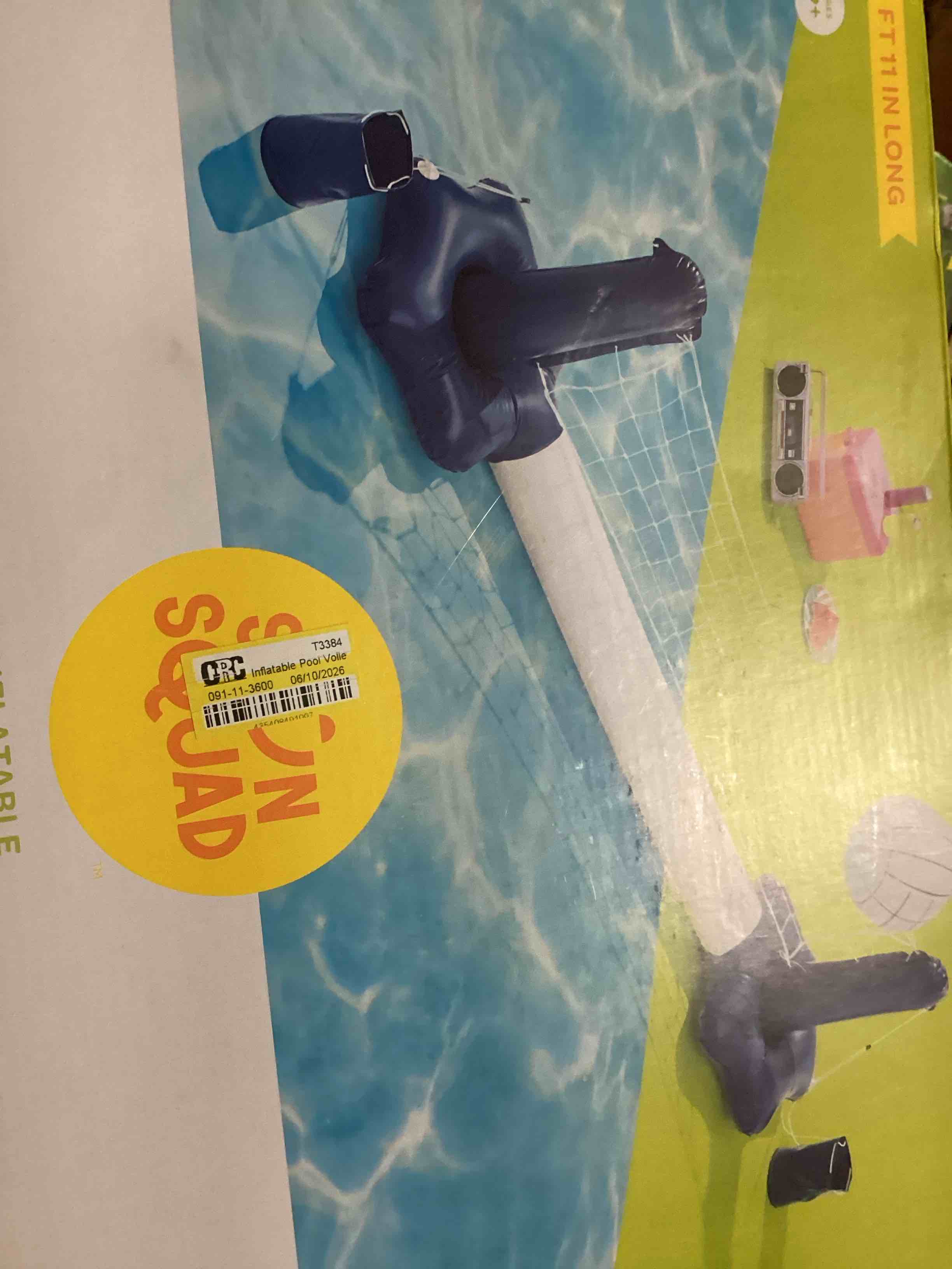 Condition photo showing New/Like New for inflatable pool volleyball