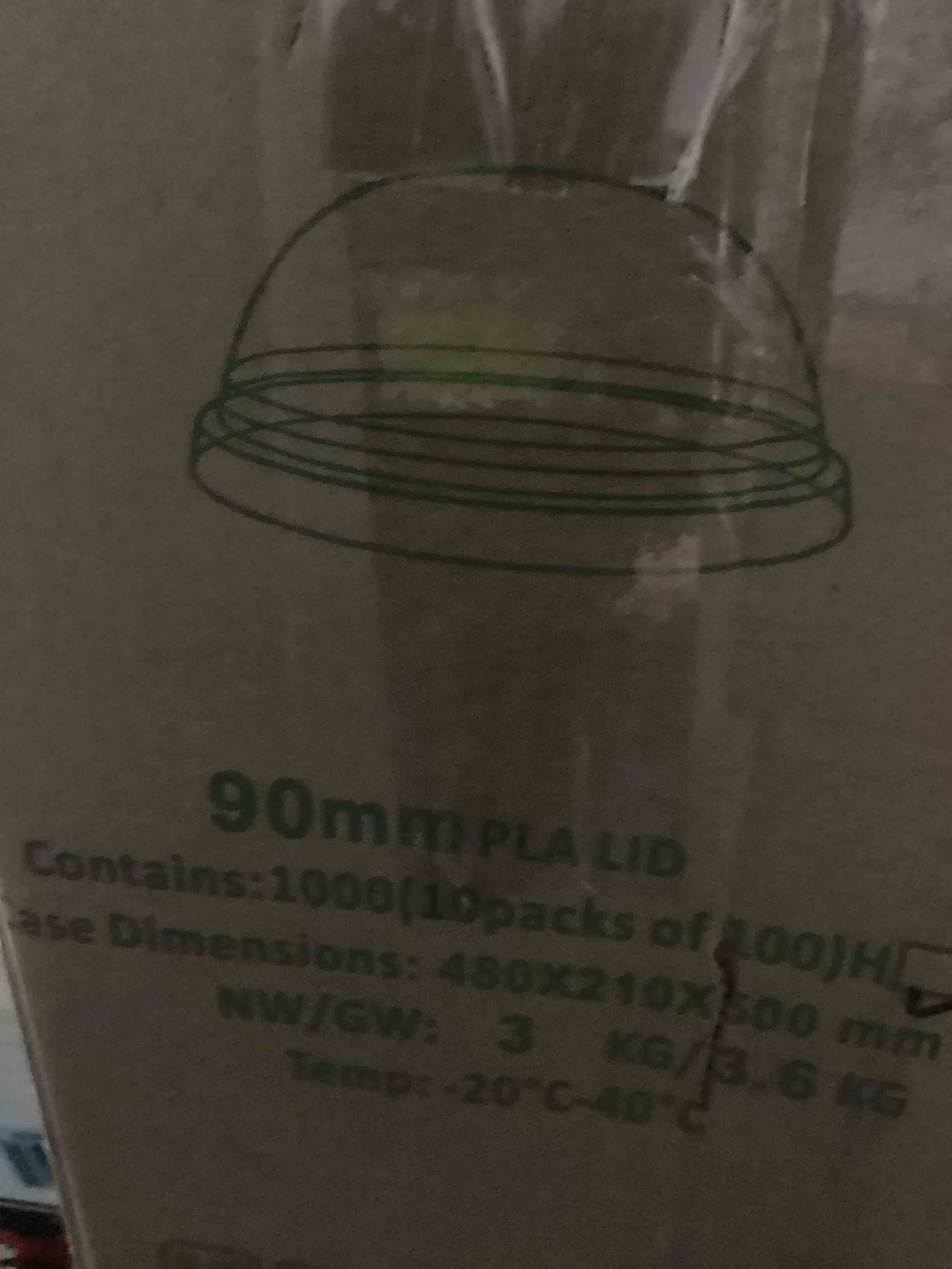 Condition photo showing New/Like New for karat earth 12-24oz pla eco-friendly dome lids (98mm) - 1,000 ct