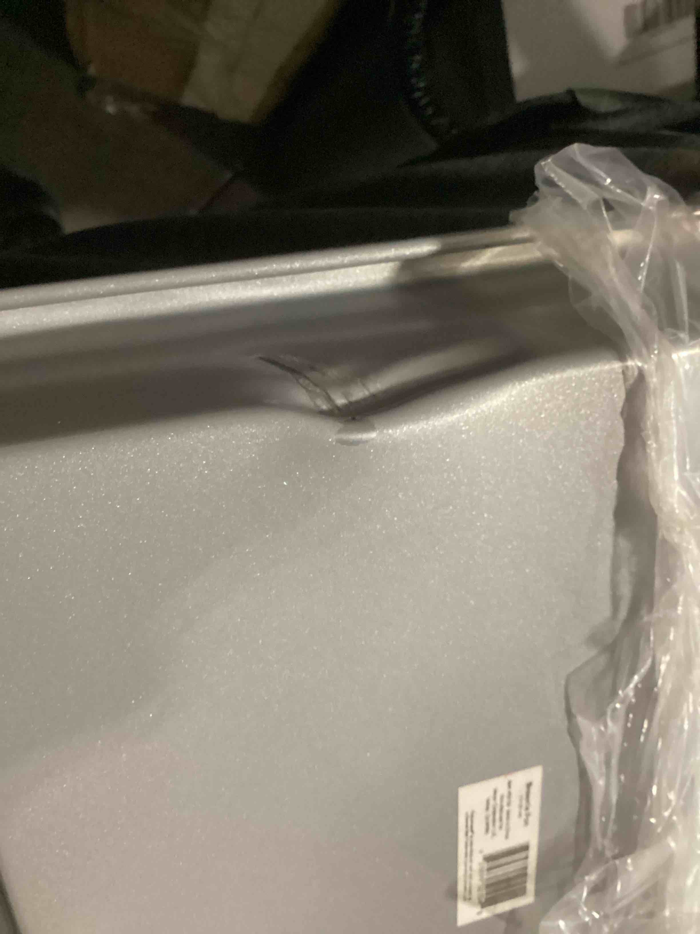 Condition photo showing Good Condition for farberware nonstick bakeware 9x9 baking pan, square cake pan, gray | even baking and quick cleanup, square baking pan, heavy-duty metal baking pan, 450f oven safe, 9x9 baking pan for oven
