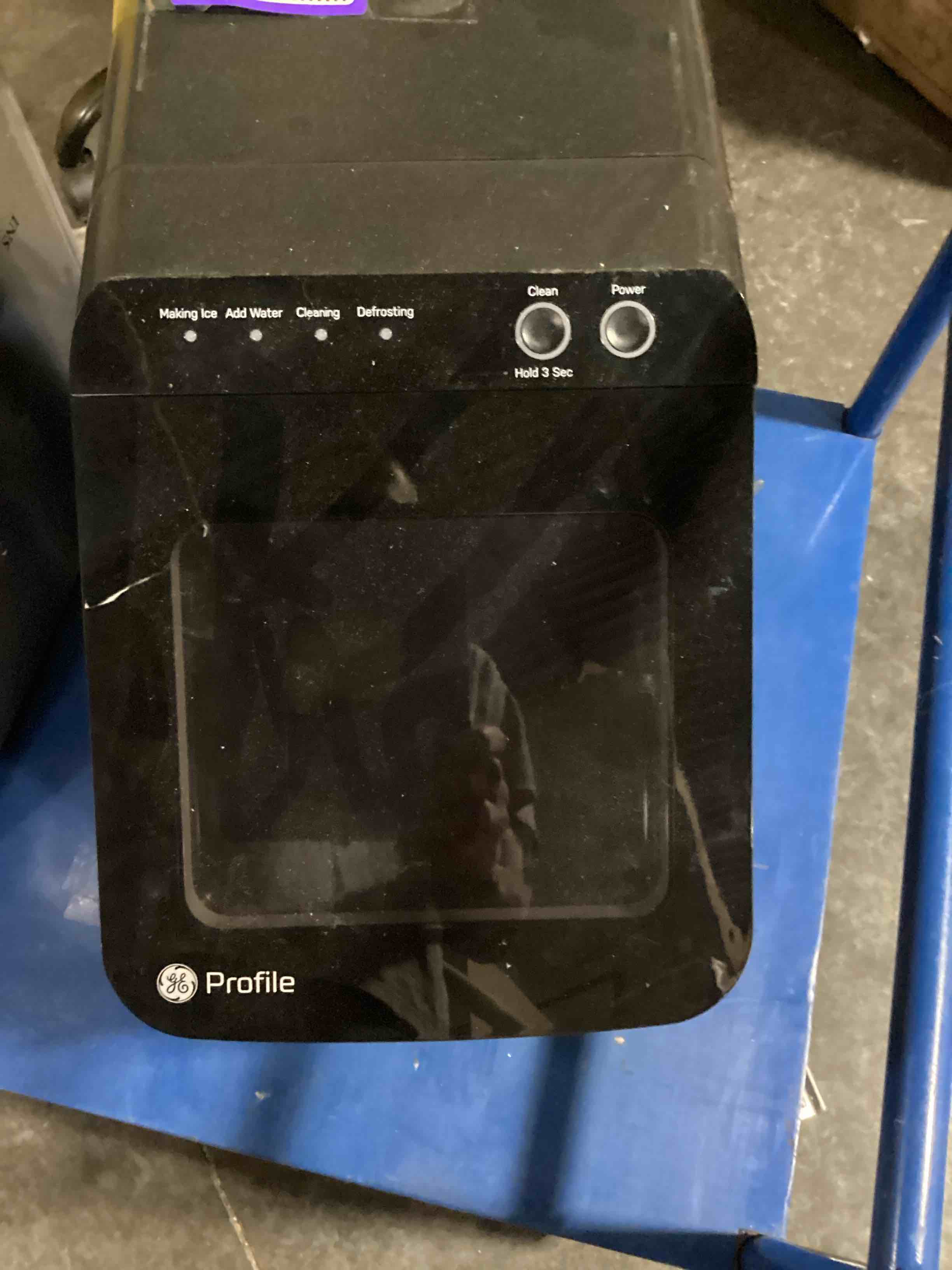 Condition photo showing As Is for ge profile opal 1.0 nugget ice maker| countertop pebble ice maker | portable ice machine makes up to 34 lbs of ice per day | stainless steel