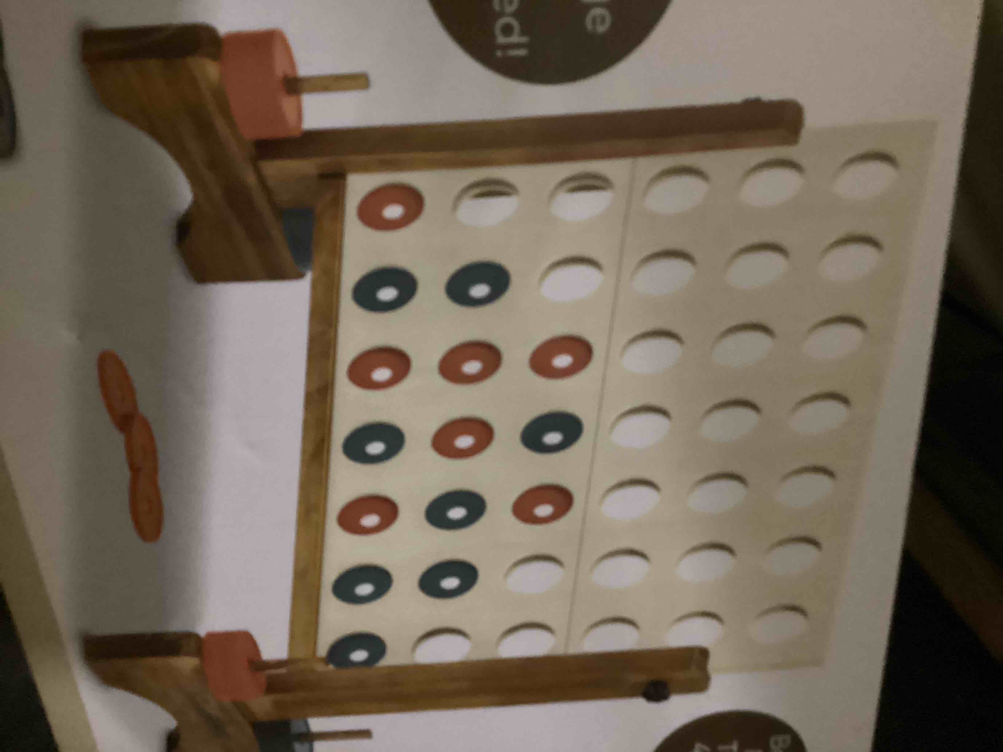 Condition photo showing As Is for east point 4- in- a- row only has blue chips