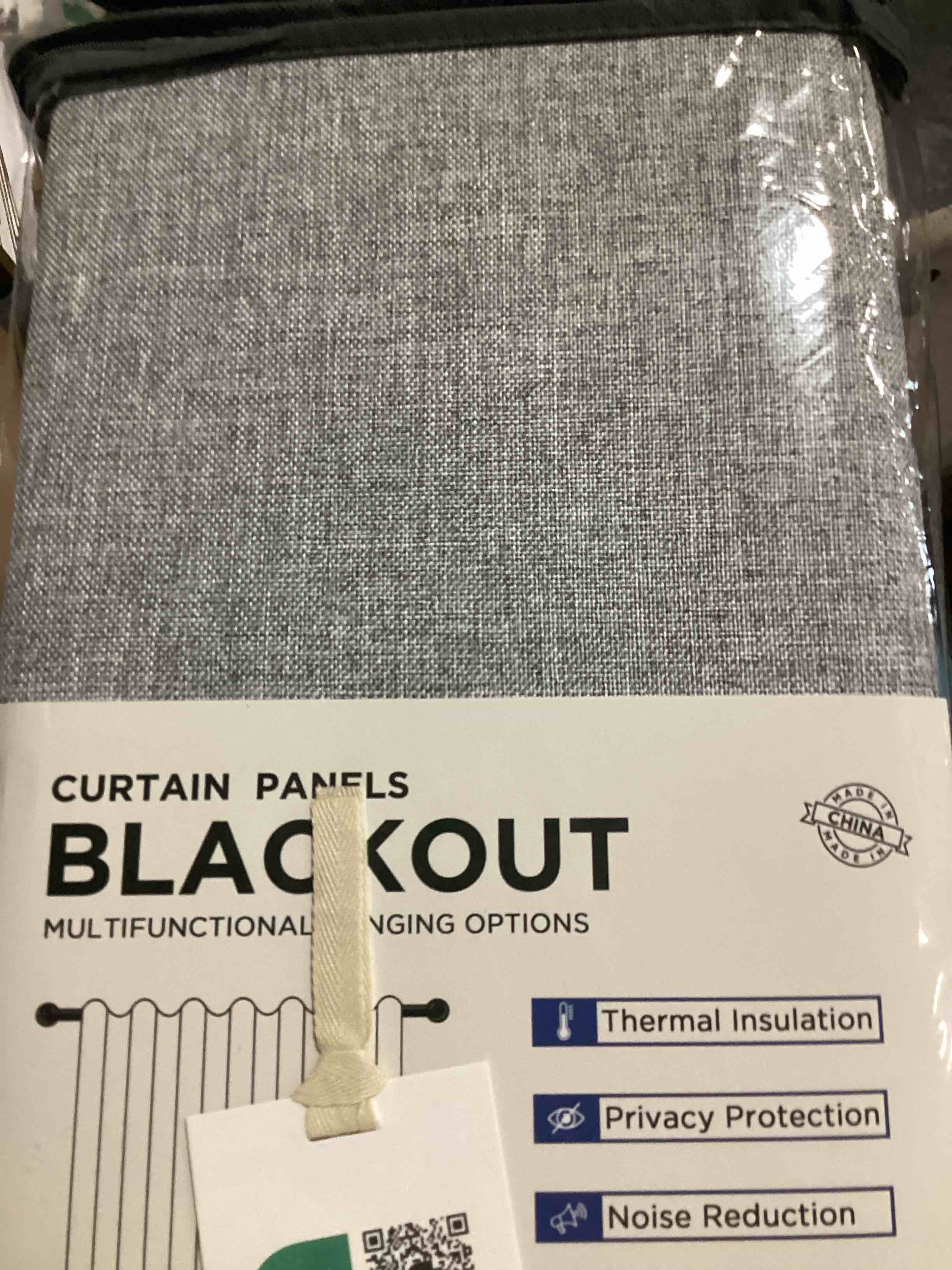 blackout curtains grey
