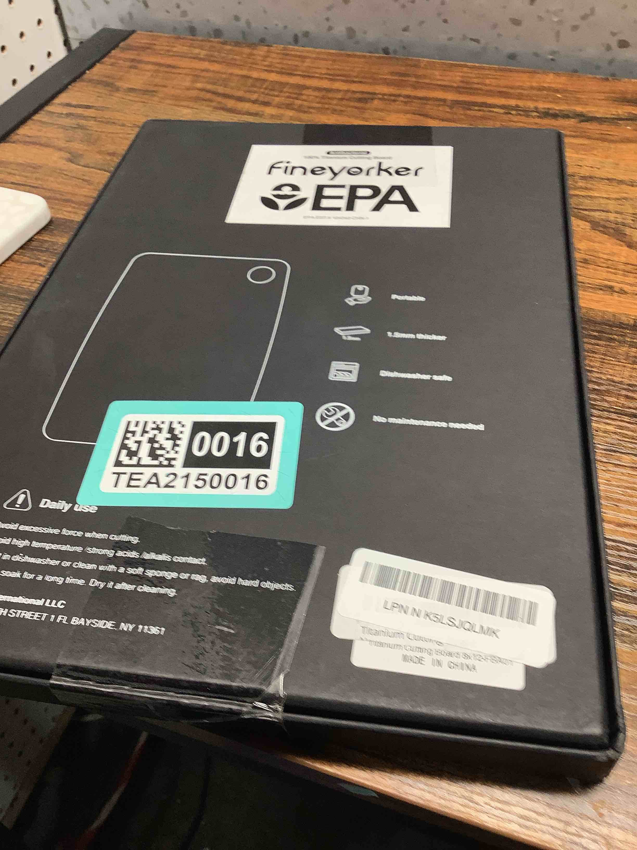 Condition photo showing Good Condition for Titanium Cutting Board, 100% Pure Titanium Chopping Board for Kitchen with EPA Certified, Antibacterial Cutting Boards for Outdoor Cooking, Dishwasher Safe (12"x8") S-12"L x 8"W