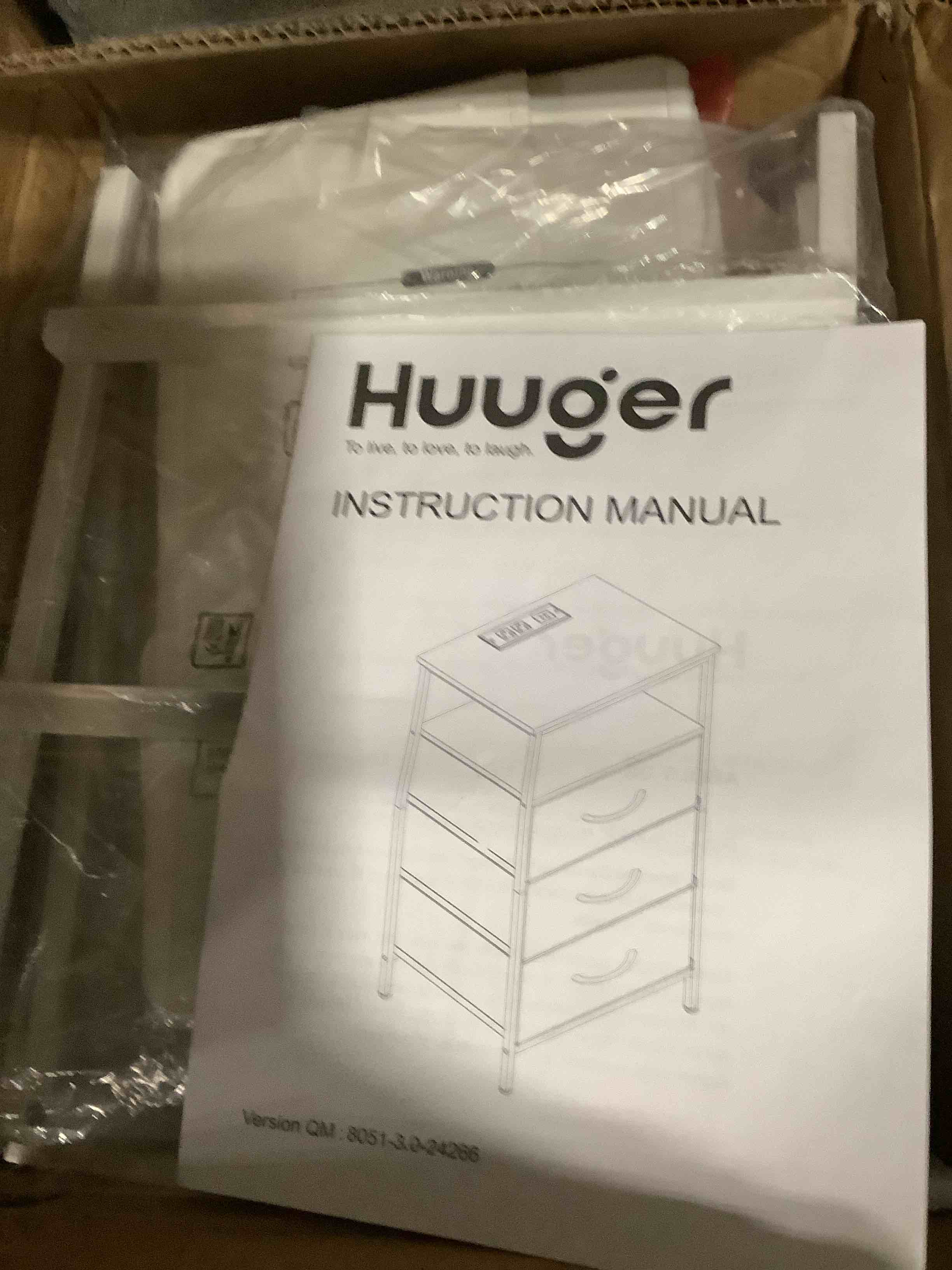 Huuger Nightstand with Charging Station, 27.6 Inch Side Table with Drawers, PU Leather Finish, End Table Bedside Table with USB Ports and Outlets, Night Stand for Bedroom, White