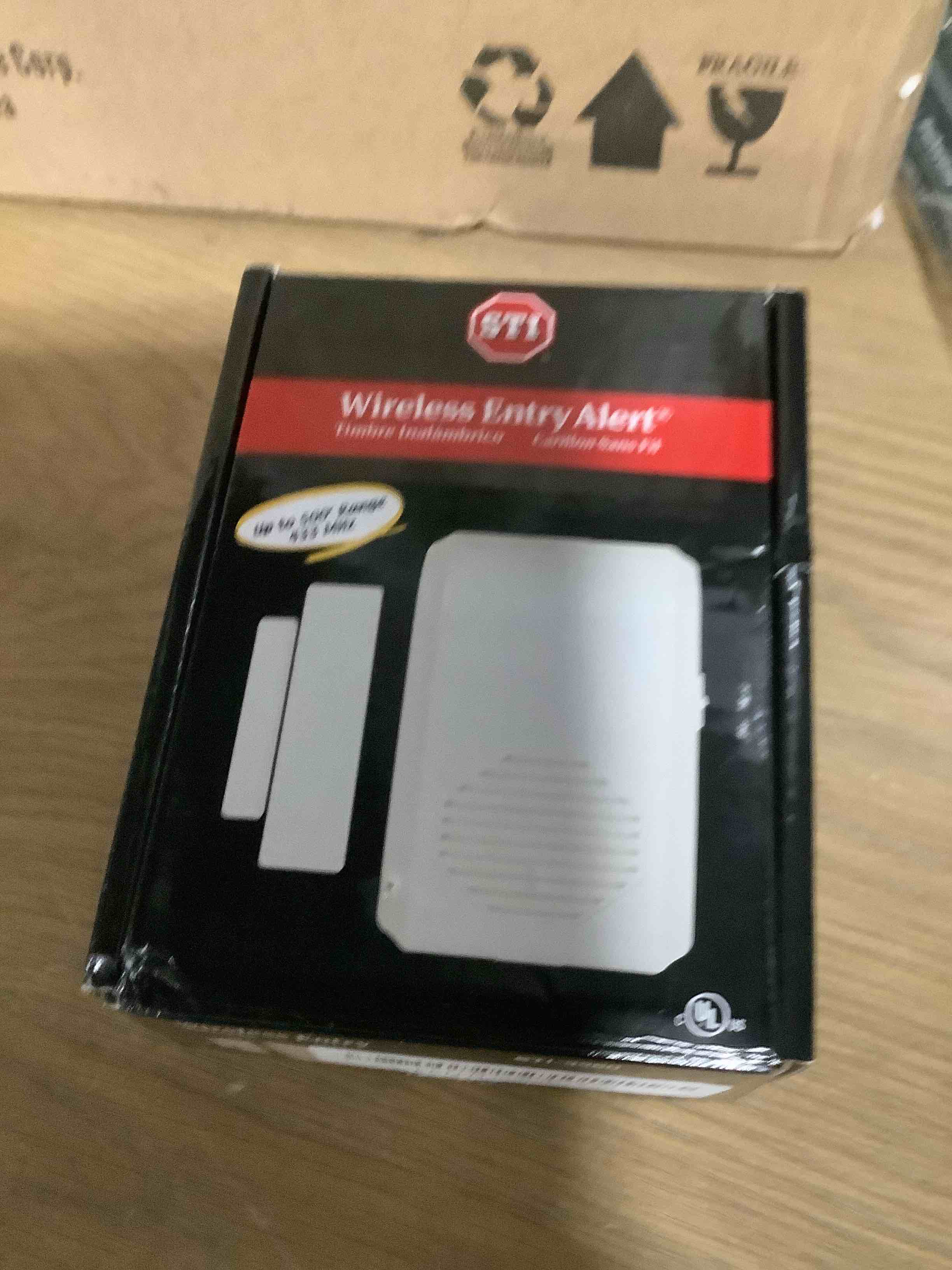 Safety Technology International, Inc. STI-3360 Wireless Entry Alert Chime with Receiver, Door or Window Transmitter Sensor STI-3353 Receiver Sold Separately,White