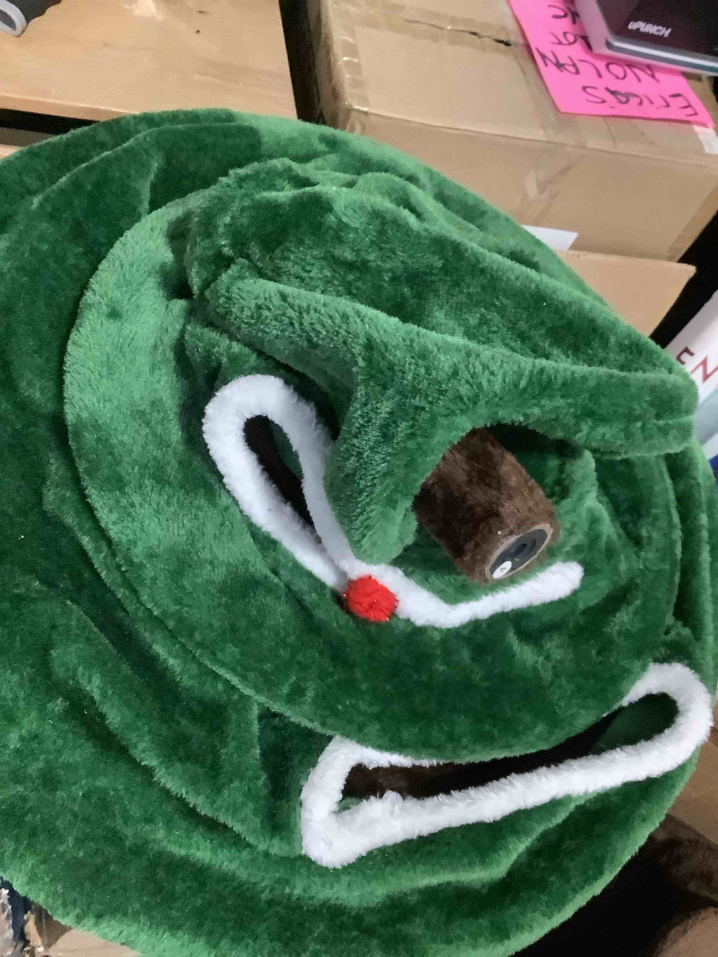 Condition photo showing As Is for Garsing Christmas Cat Tree Tower for Indoor Cats, Christmas Cat Houses with 2 Cozy Condos, Kitty Furniture with Climbing Ladder & Sisal Scratching Posts for Holiday Decoration