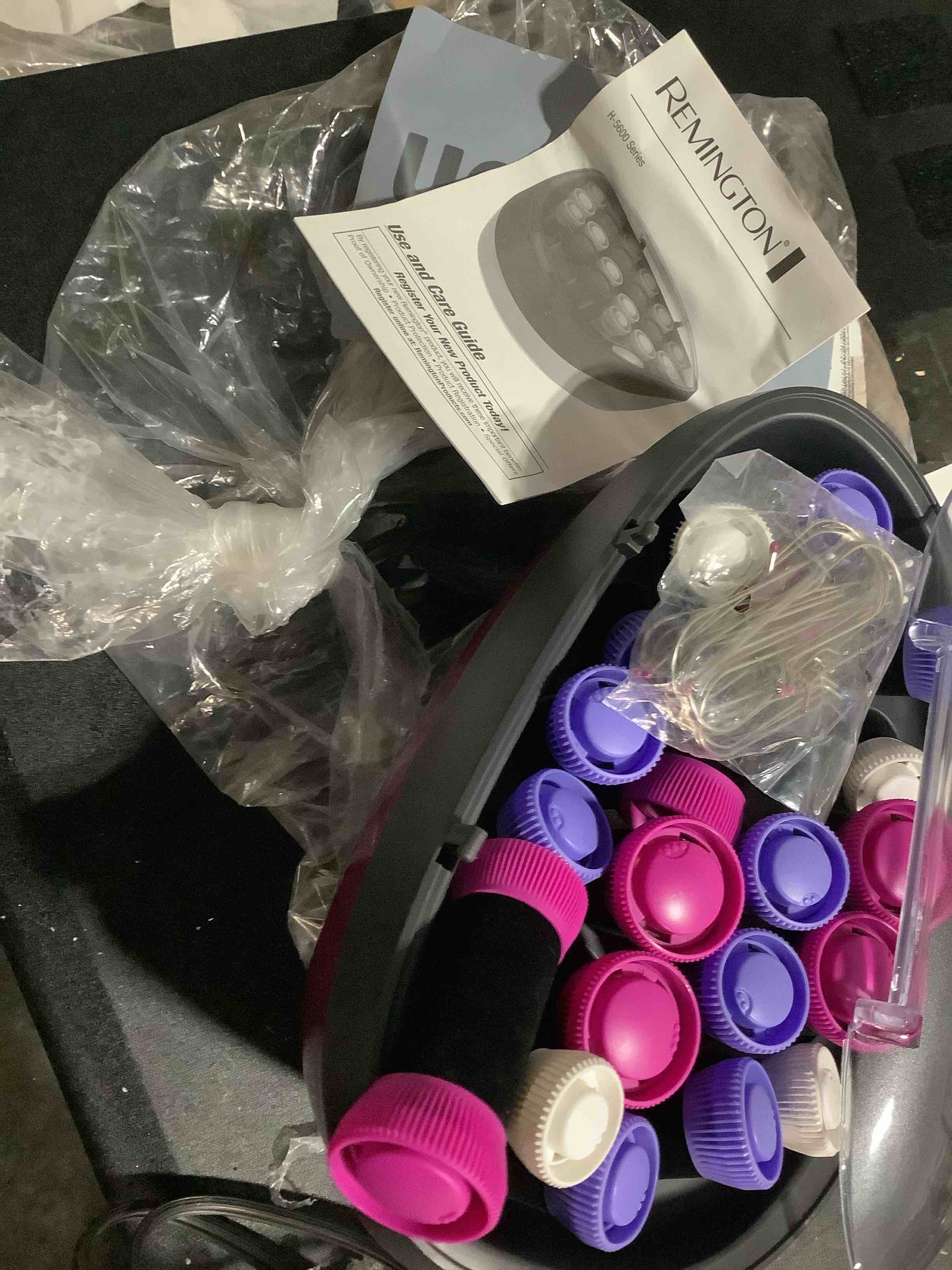 Condition photo showing Good Condition for Remington Ionic Conditioning Hair Setter, 20 Velvet Hair Rollers, 6 Large (1¼”), 10 Medium (1"), 4 Small (¾”), Blowout Style Hair Curlers pink 1 Count (Pack of 1)