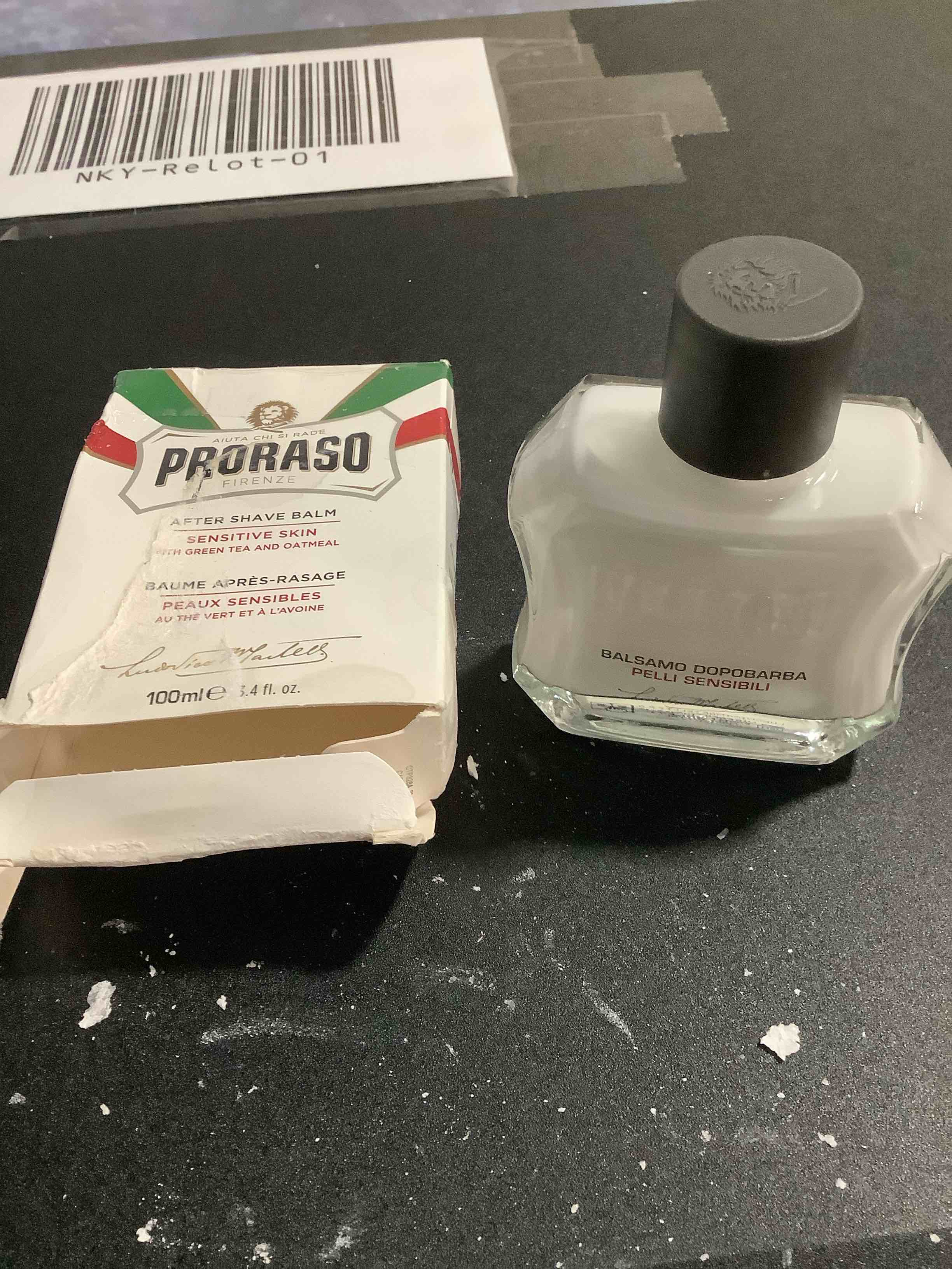 Condition photo showing Good Condition for Proraso After Shave Balm for Men, Sensitive Skin Moisturizer with Oatmeal and Green Tea, 3.4 Fl Oz (Pack of 1)