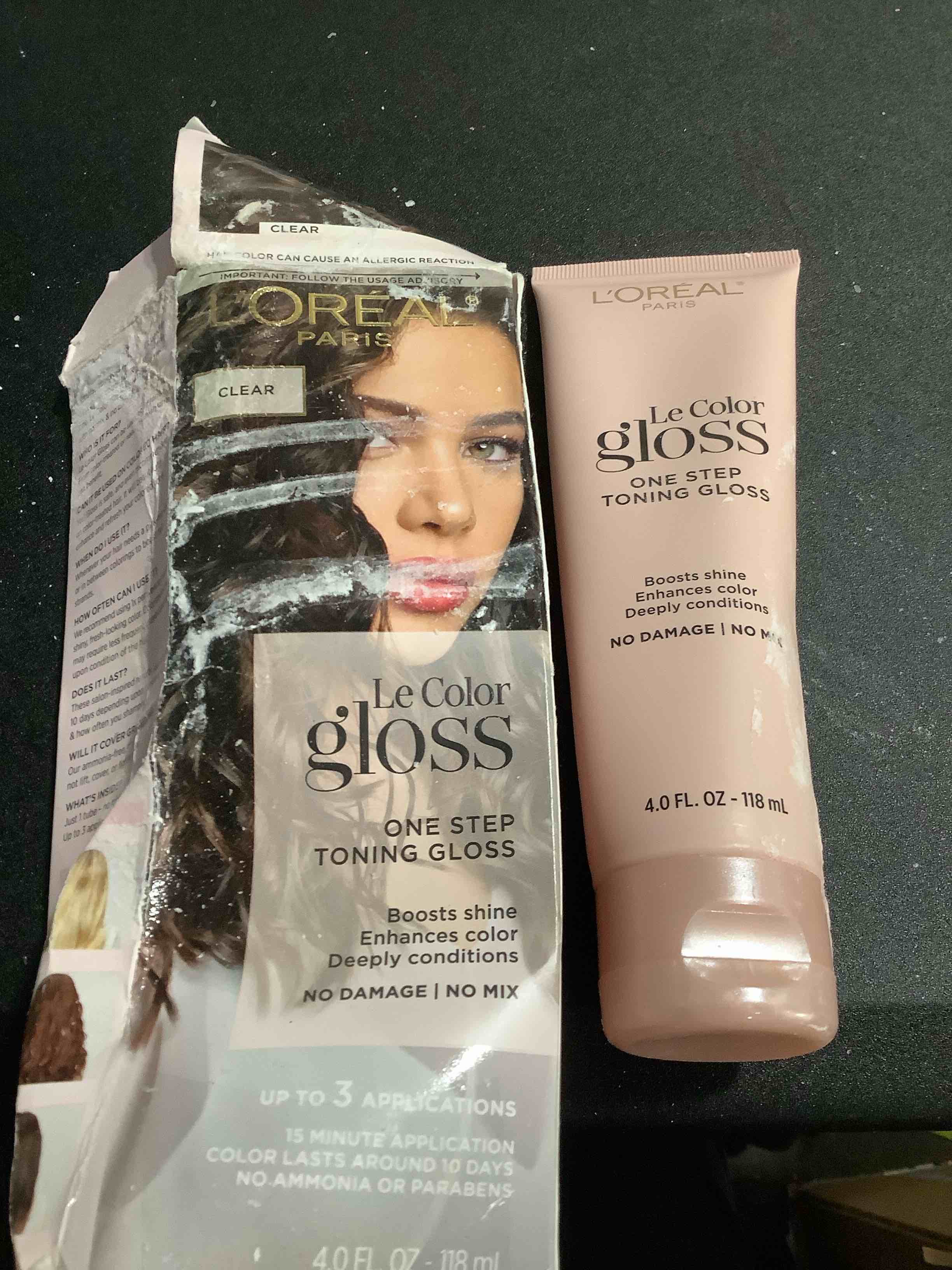 Condition photo showing Good Condition for L'Oreal Paris Le Color One Step Toning Hair Gloss, Clear, 4 Ounce