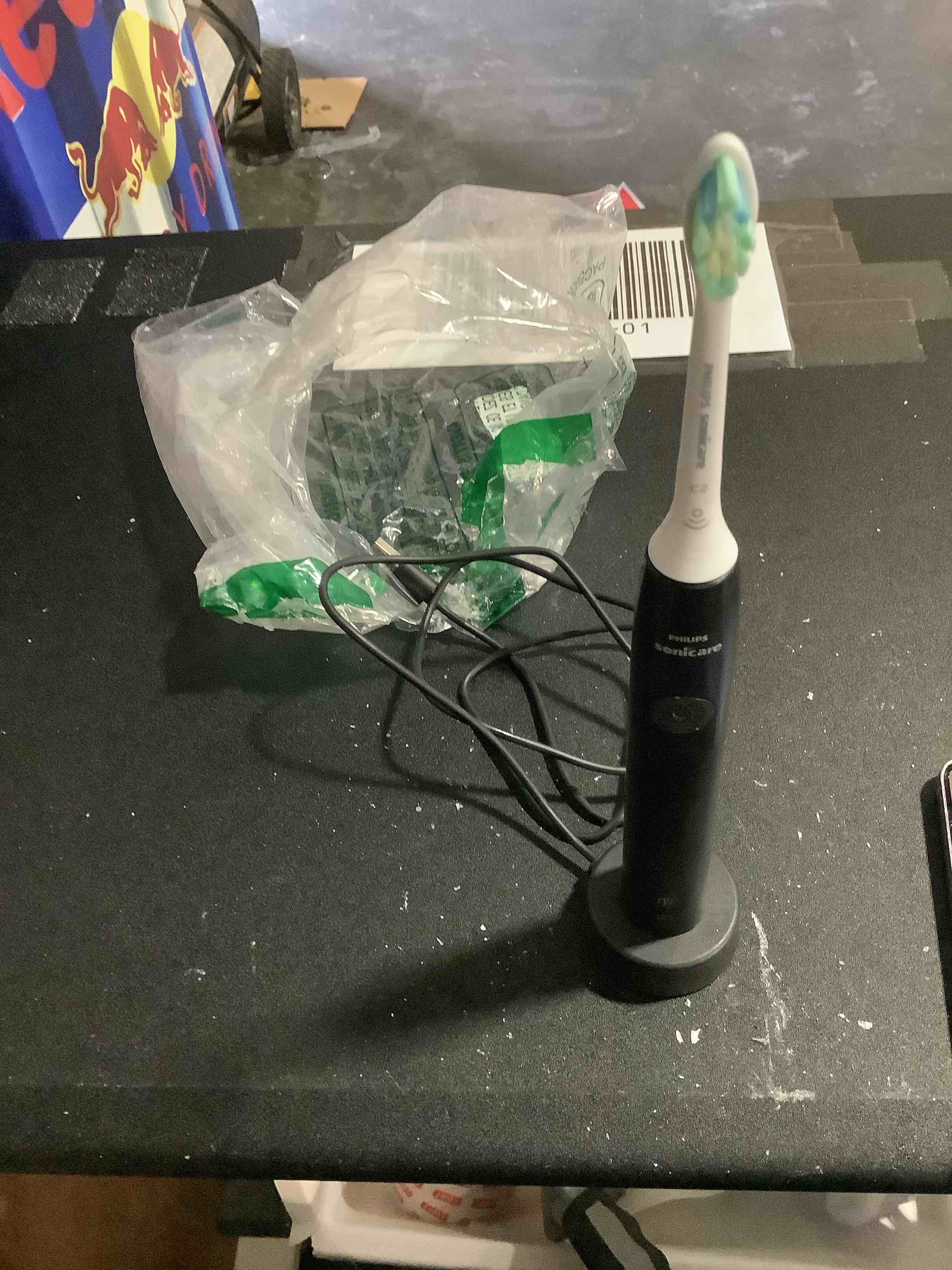 Condition photo showing Good Condition for *SIMILAR TO** Philips Sonicare 4100 Rechargeable Electric Toothbrush, Advanced Plaque Removal, Pressure Sensor, Includes Brush Head Case, Black BD5003AZ