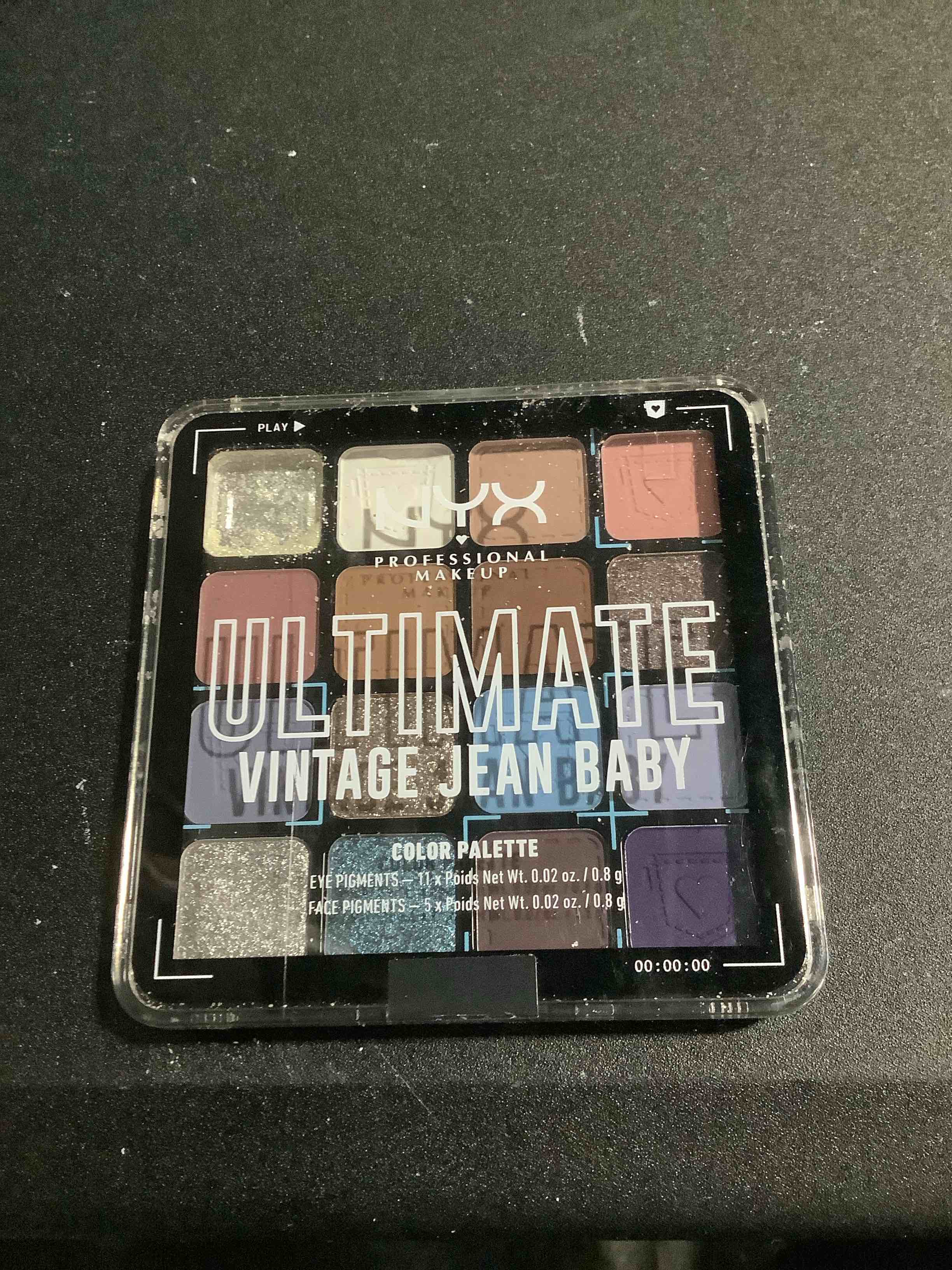 Condition photo showing As Is for NYX PROFESSIONAL MAKEUP, Ultimate Shadow Palette, Eyeshadow Palette - Vintage Jean Baby Vintage Jean Baby 0.02 Ounce (Pack of 1)