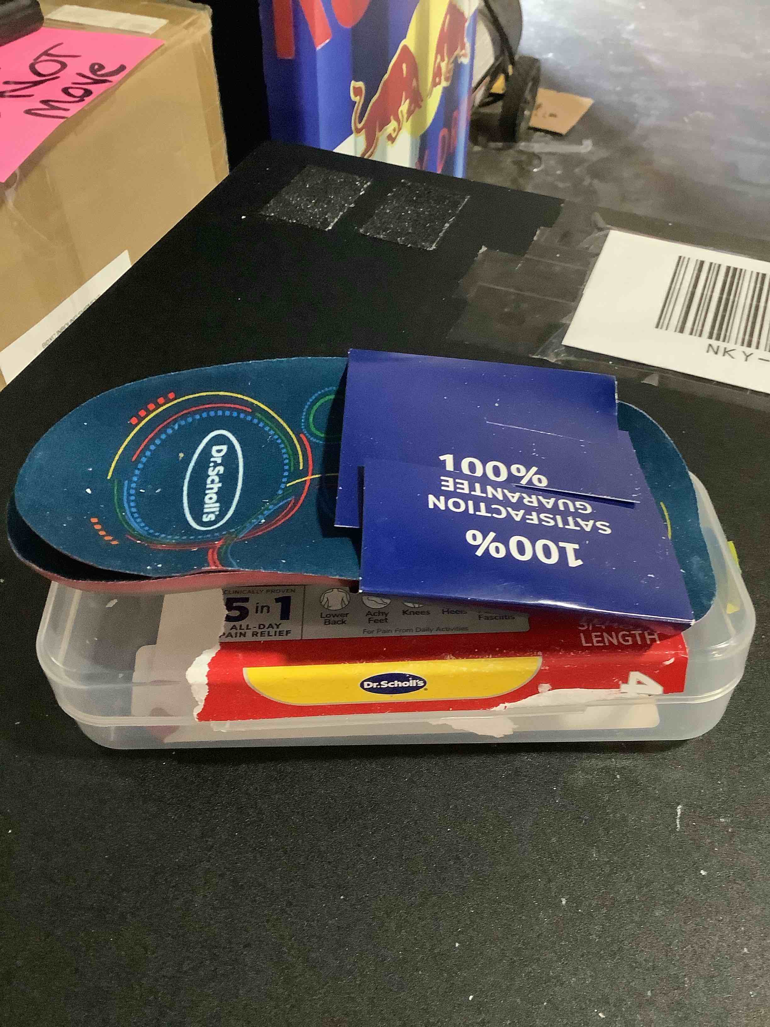 Condition photo showing Good Condition for Dr. Scholl’s Custom Fit Orthotics 3/4 Length Arch Support Shoe Inserts - Plantar Fasciitis Relief Insoles for Men and Women, Immediate All-Day Total Lower Body Pain Relief, FSA HSA Eligible, CF440