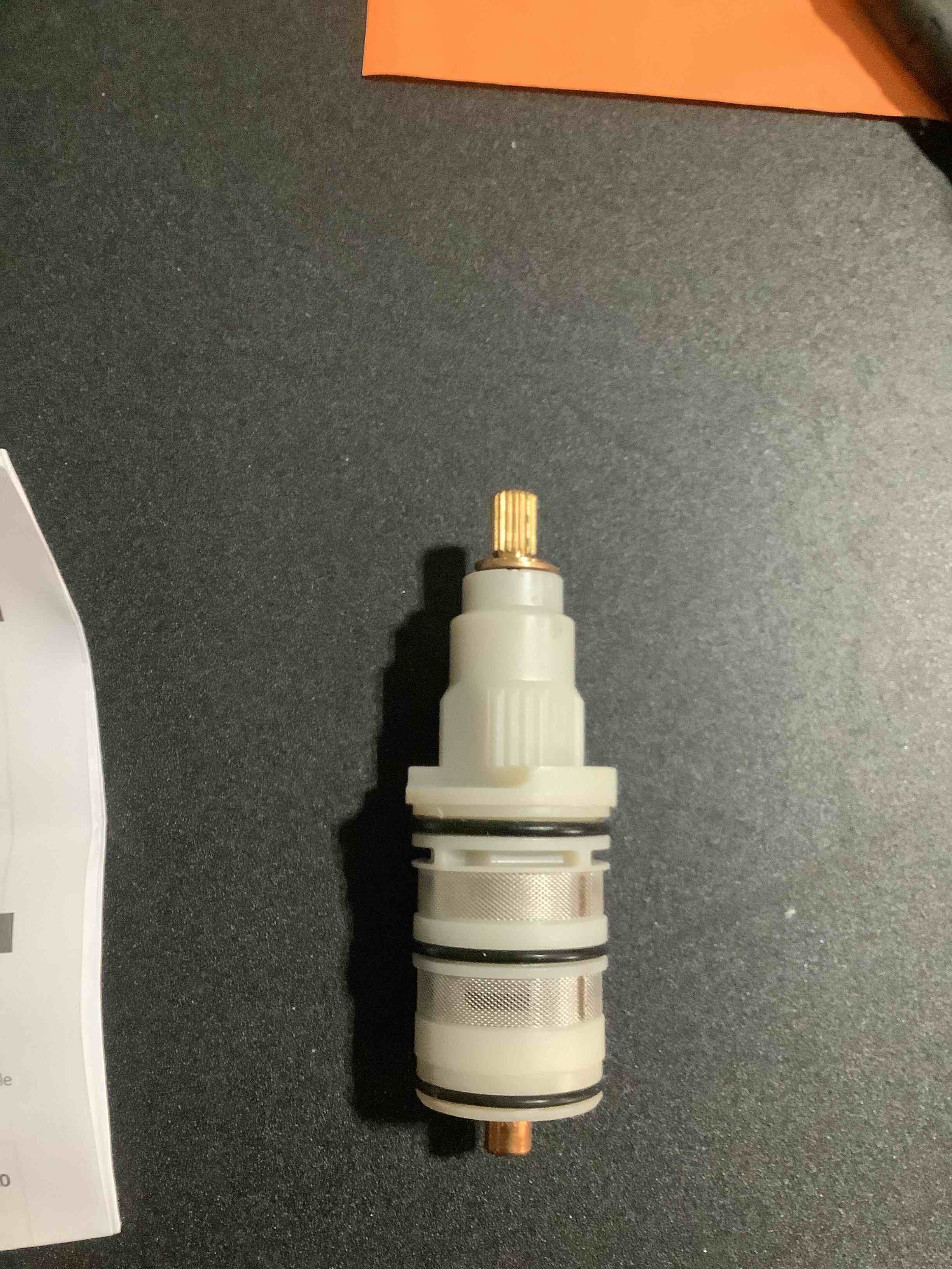 Condition photo showing As Is for SIMILAR TO** Thermostatic Shower Cartridge Part for Moen 147208, 9.13554 Shower Cartridge Replacement, Da507874 Replacement Part - Thermostatic Cartridge Shower Faucets Thermo Water Valve Plumbing Repair Kit