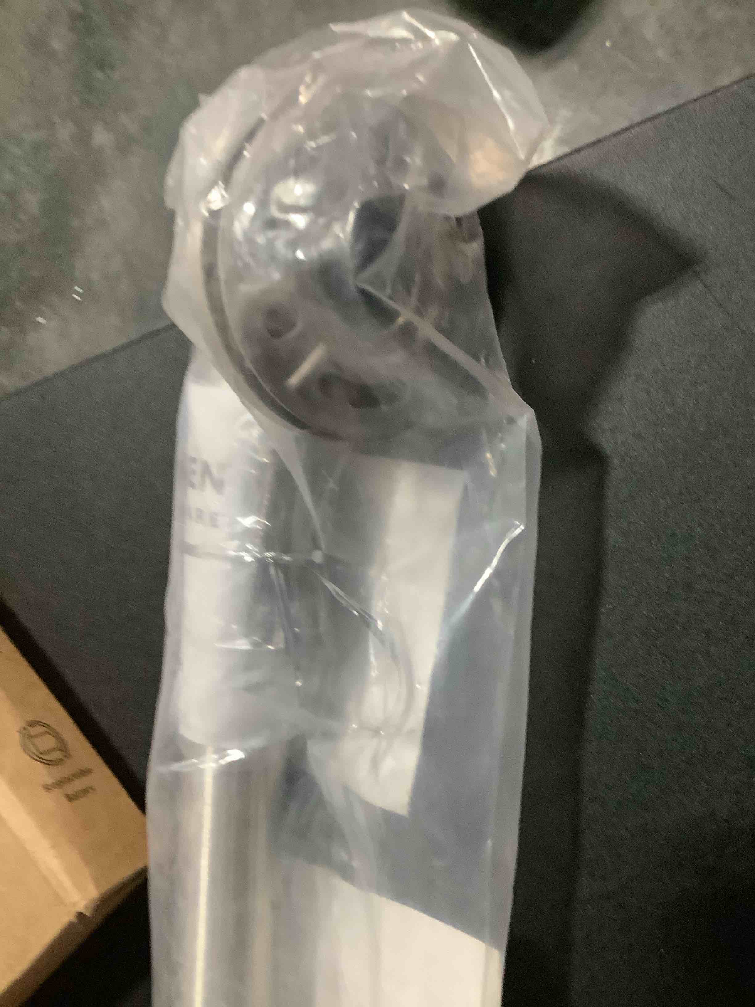 Condition photo showing New/Like New for Moen Home Care Bathroom Safety 18 Inch Stainless Steel Handicap Grab Bar for Bathtub and Shower, Elderly Assistance Product with Concealed Screws, Polished Brass, 8718 Stainless 18 Inch Grab Bar