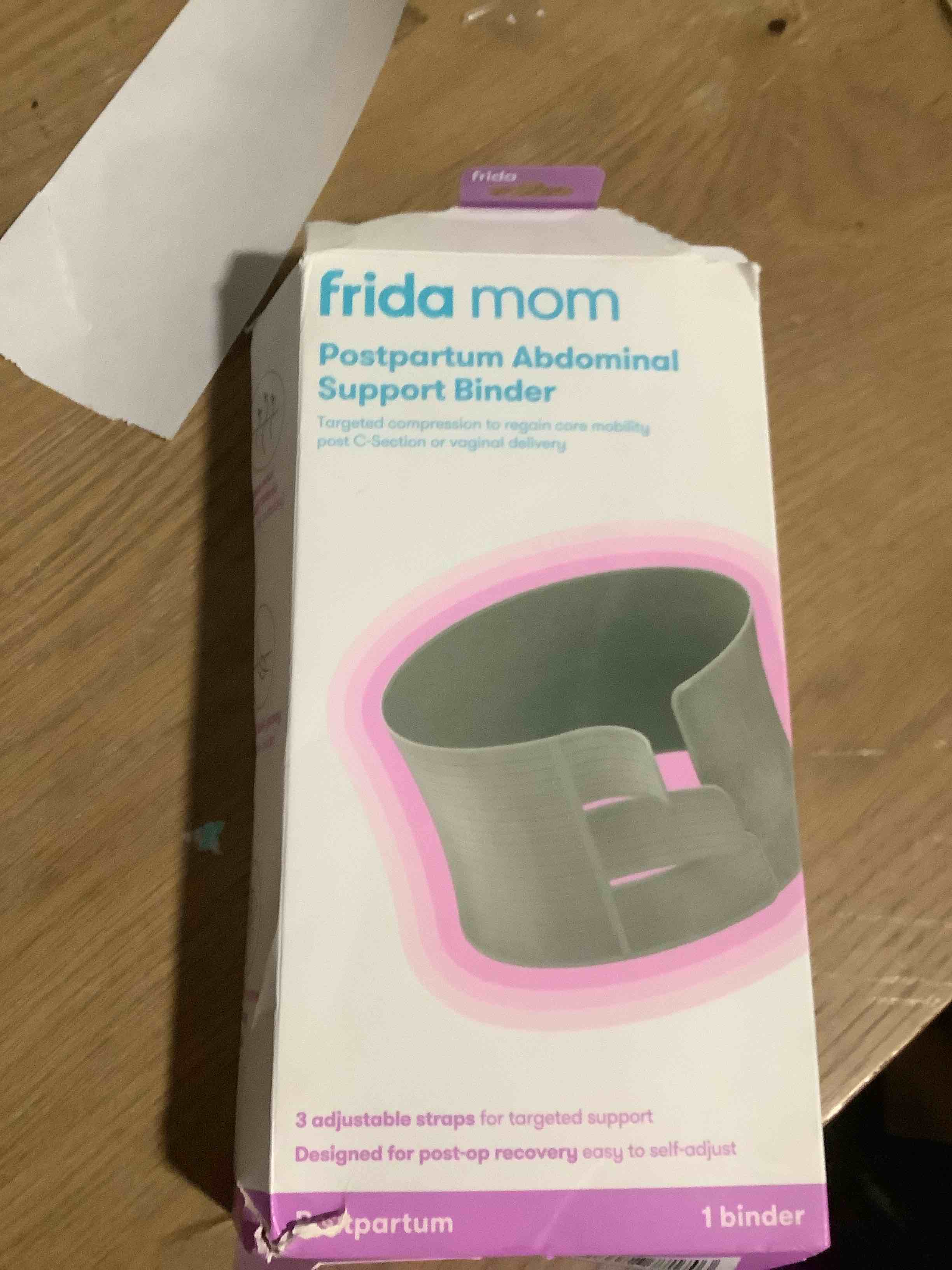 Condition photo showing Good Condition for Frida Mom Belly Binder, Postpartum Essentials for Natural and C-Section Recovery, Adjustable Compression Wrap, After Birth Brace, Abdominal Band, 9" High One Size