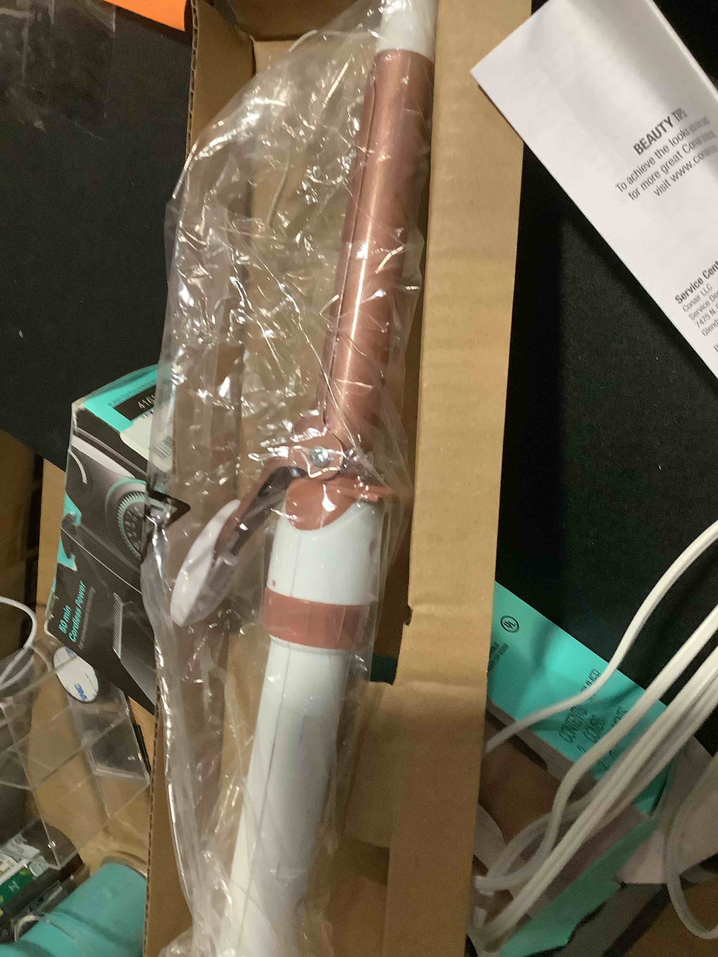 Condition photo showing Good Condition for InfinitiPRO by Conair Double Ceramic Curling Iron, .75", Rose Gold