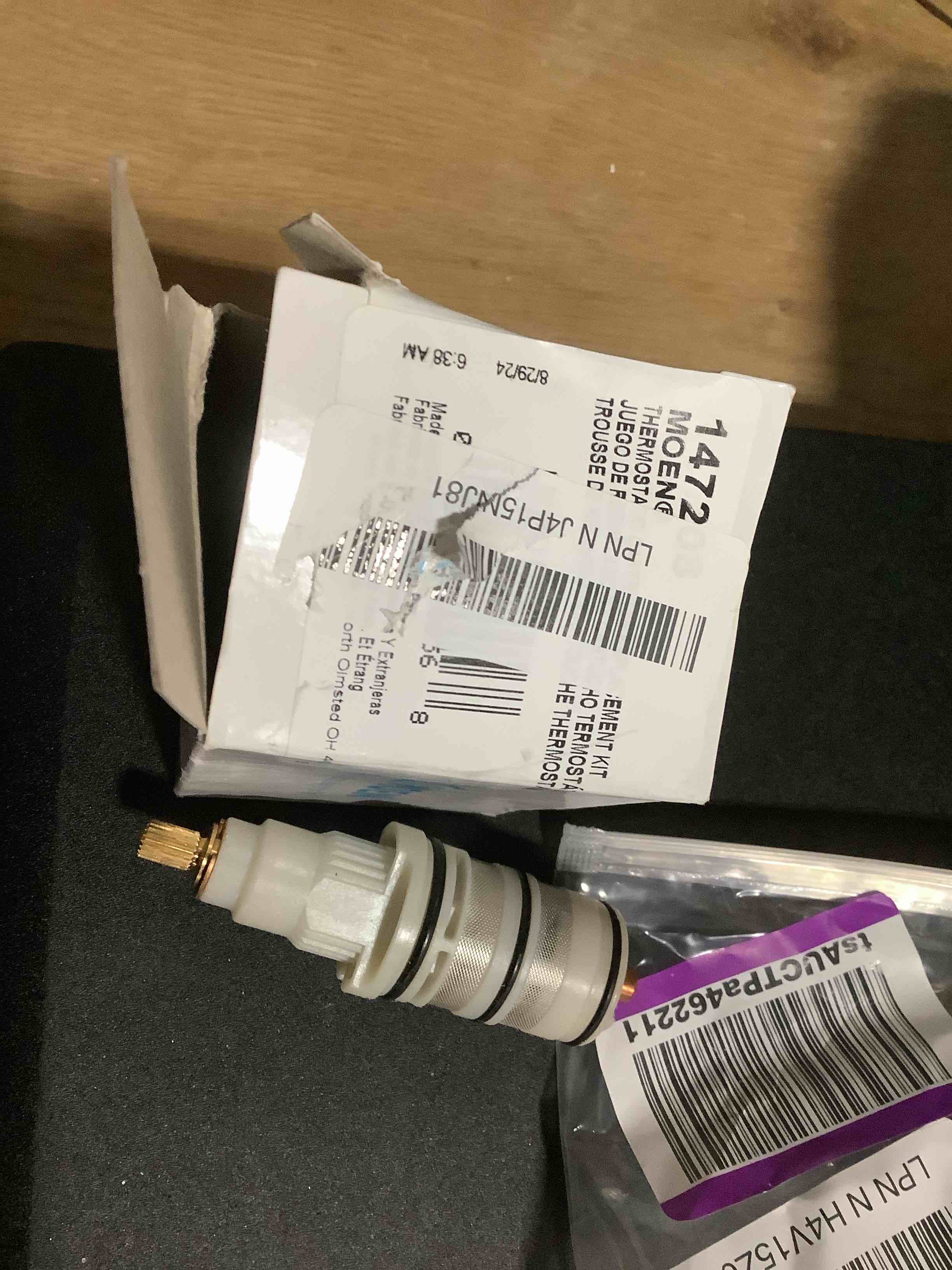 Condition photo showing Good Condition for Thermostatic Shower Cartridge Part for Moen 147208, 9.13554 Shower Cartridge Replacement, Da507874 Replacement Part - Thermostatic Cartridge Shower Faucets Thermo Water Valve Plumbing Repair Kit