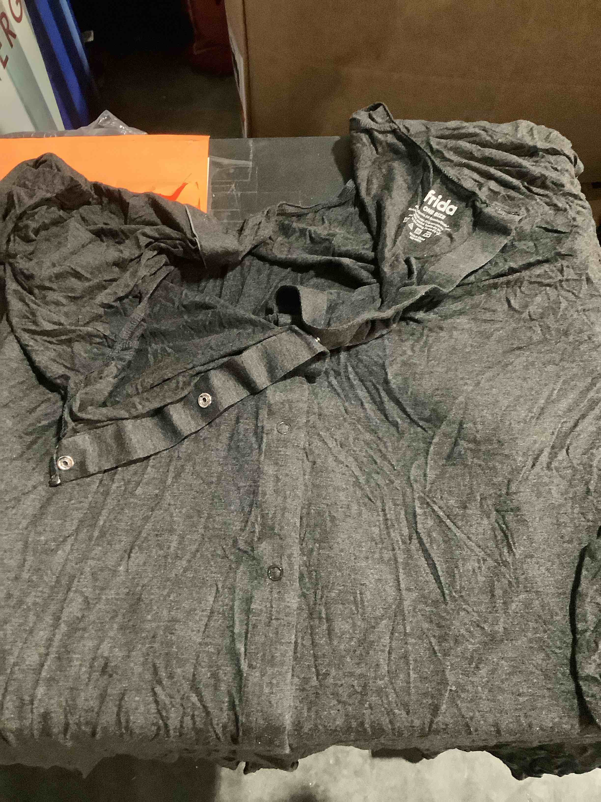 Condition photo showing Good Condition for Frida Mom Labor and Delivery Gown for Hospital, Easy-Snap, Tagless Nursing Gown with Skin-to-Skin Access and Full Coverage in The Back